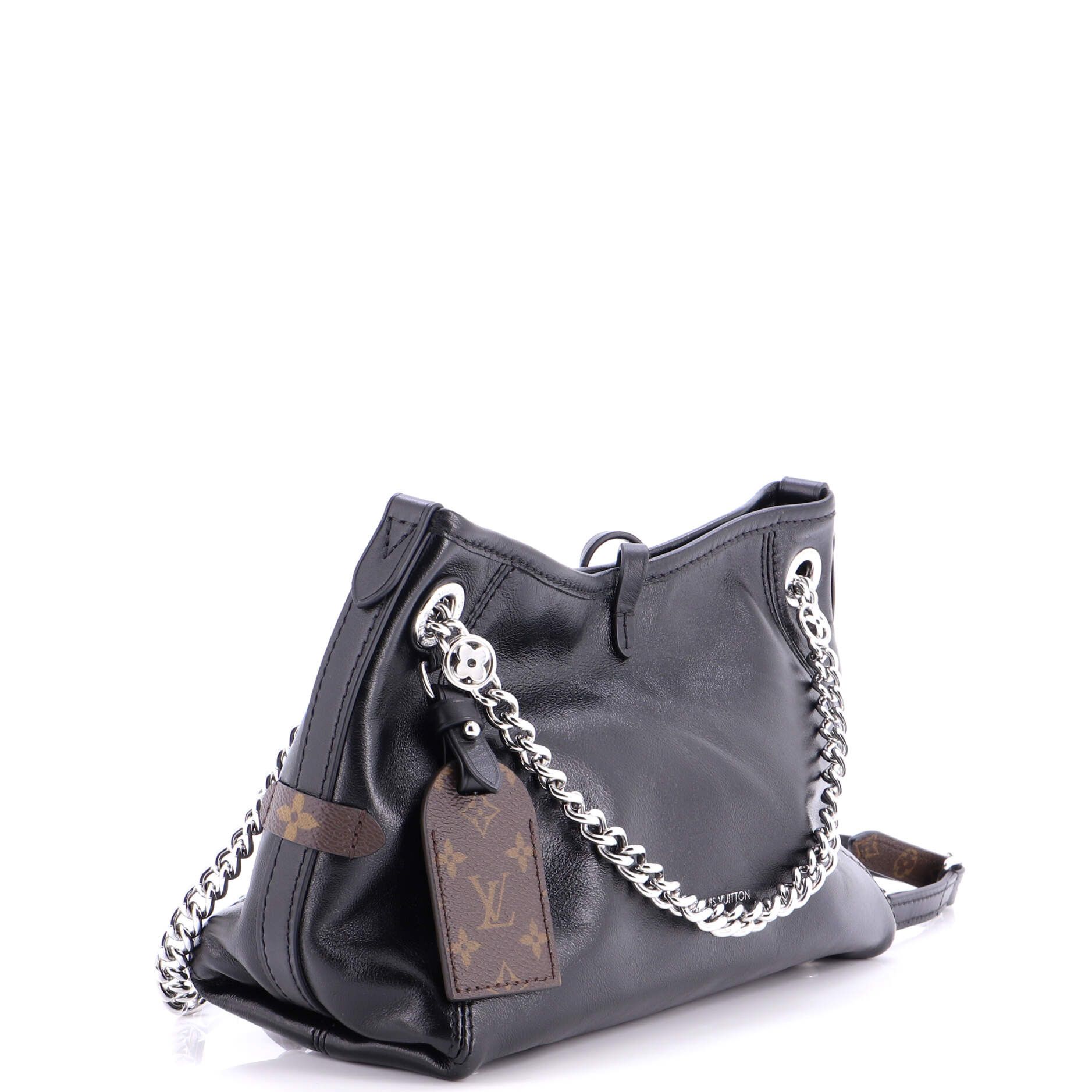 Louis Vuitton CarryAll Cargo Hobo Leather with Monogram Canvas PM Size ONE SIZE - 1 Thumbnail