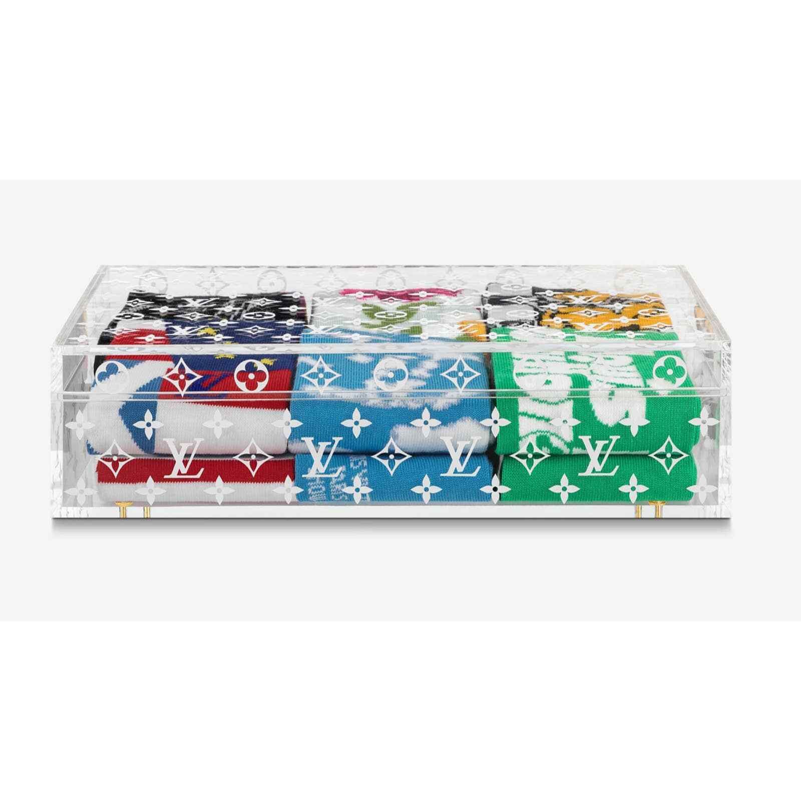 Louis Vuitton Louis Vuitton LV Archives 6 Socks Set Boite Scott Monogram Size ONE SIZE - 1 Thumbnail