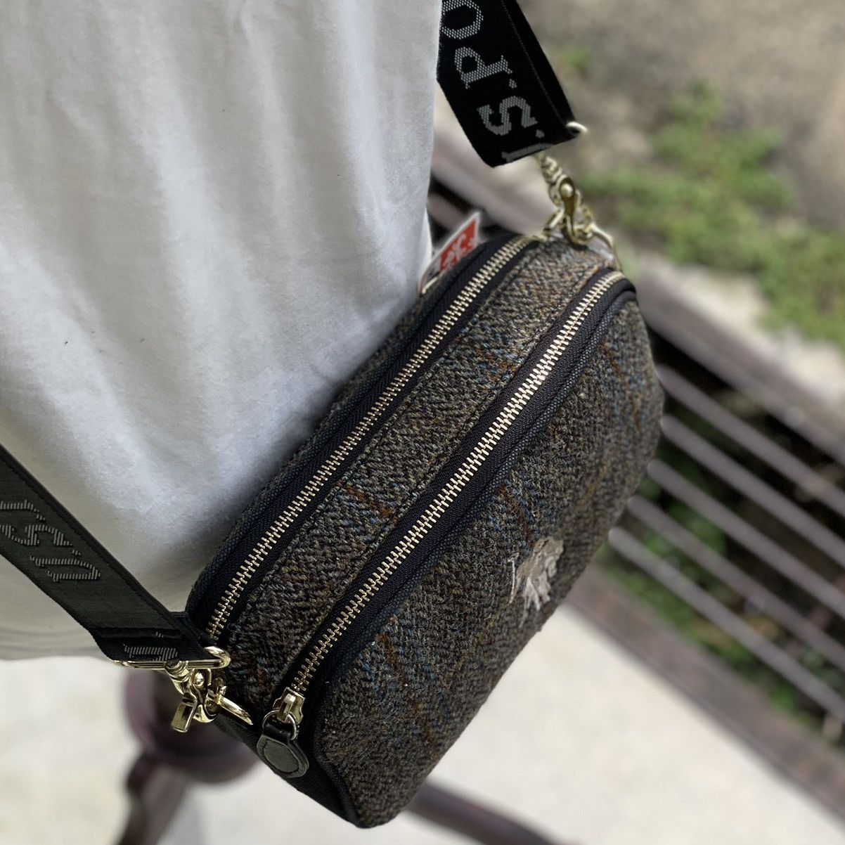 Harris Tweed × U.S. Polo Assn. 🔥 RARE U.S POLO ASSN X HARRIS TWEED WOOL CROSSBODY Size ONE SIZE - 4 Thumbnail