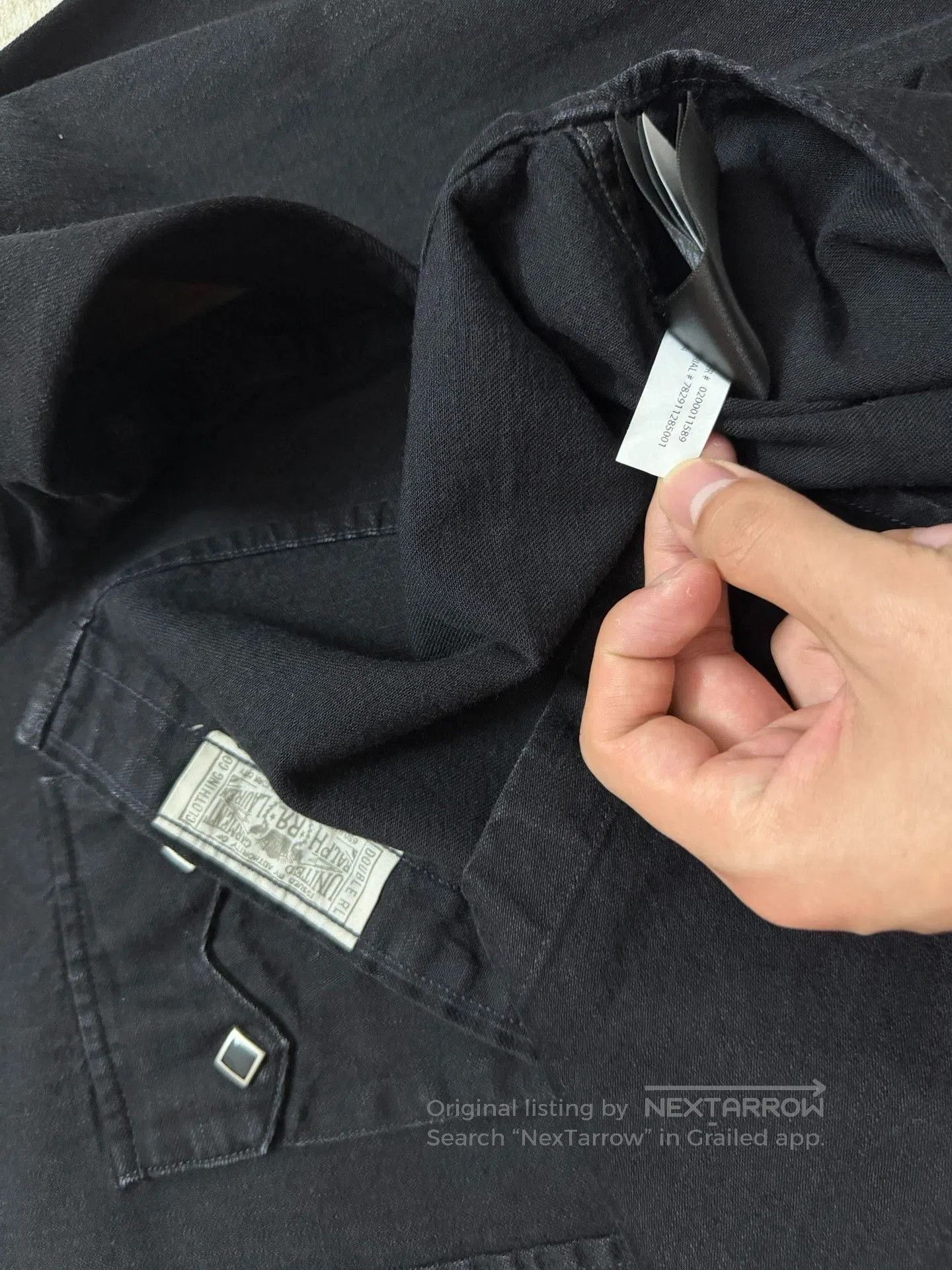 RRL Ralph Lauren RRL Classic Indigo Cotton Western Shirt. Size US M / EU 48-50 / 2 - 4 Thumbnail