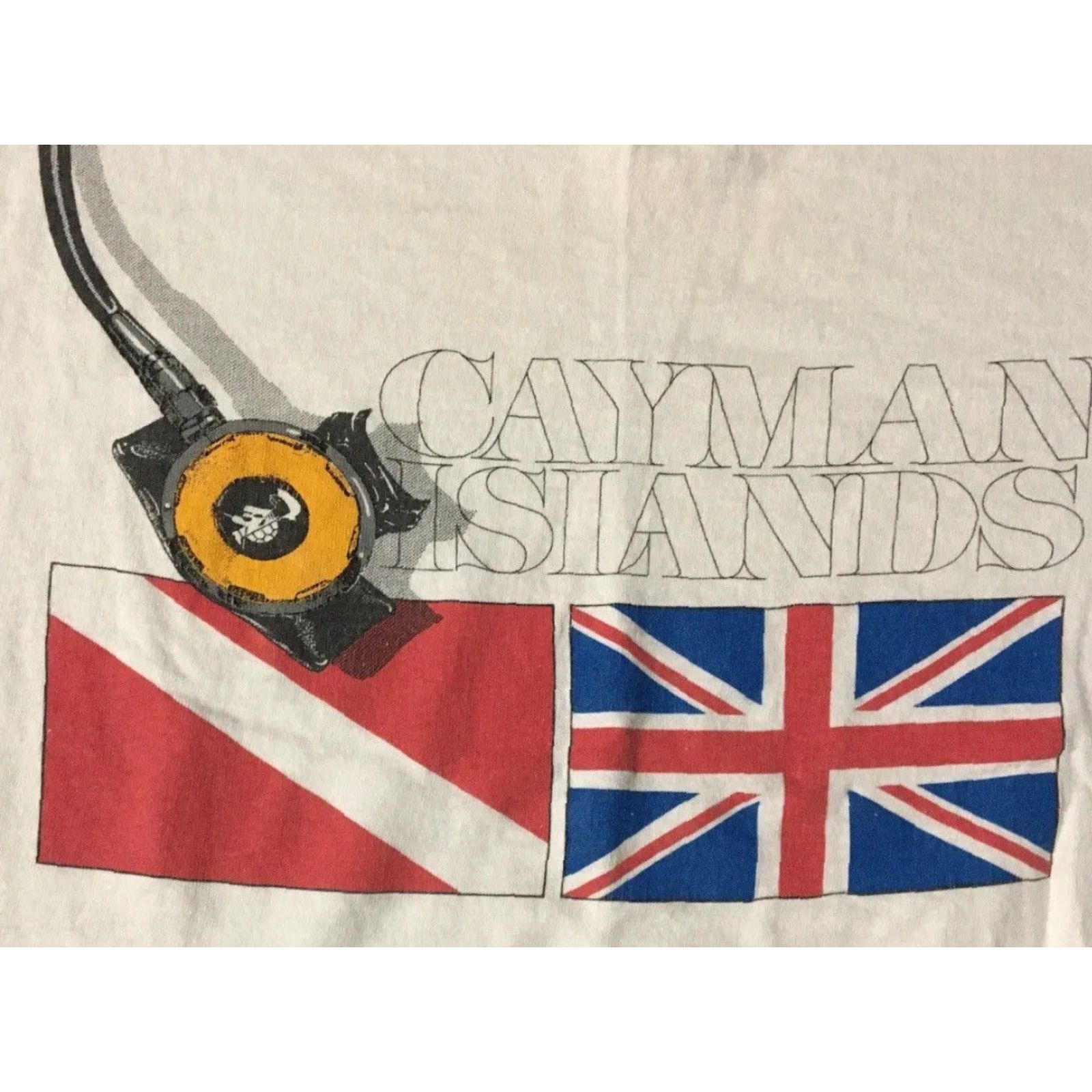 Vintage VINTAGE Cayman Islands Faded All Over Print Shirt XL Short Sleeve Navy White Striped 90s Surf Grunge USA Mens T-Shirt Size US XL / EU 56 / 4 - 3 Thumbnail