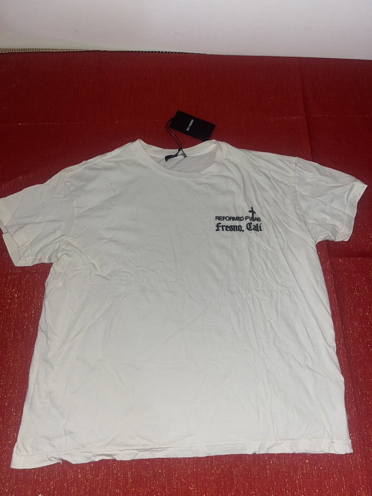 Willy Chavarria Willy Chavarria Reformed Putas Destroyed Easy Tee Sz XL Size US XL / EU 56 / 4 - 14 Thumbnail