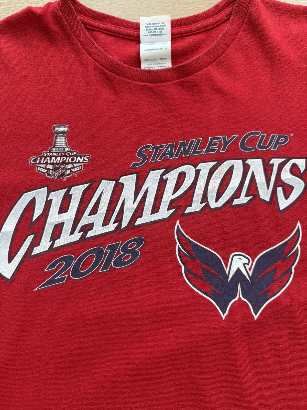 NHL Washington Capitals Stanley Cup Champions 2018 NHL Shirt Size US XL / EU 56 / 4 - 2 Thumbnail