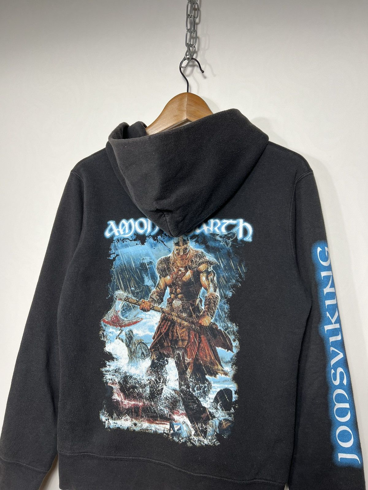 Band Tees Vintage Amon Amarth Band Hoodie Death Metal Black Streetwear Size US S / EU 44-46 / 1 - 3 Thumbnail