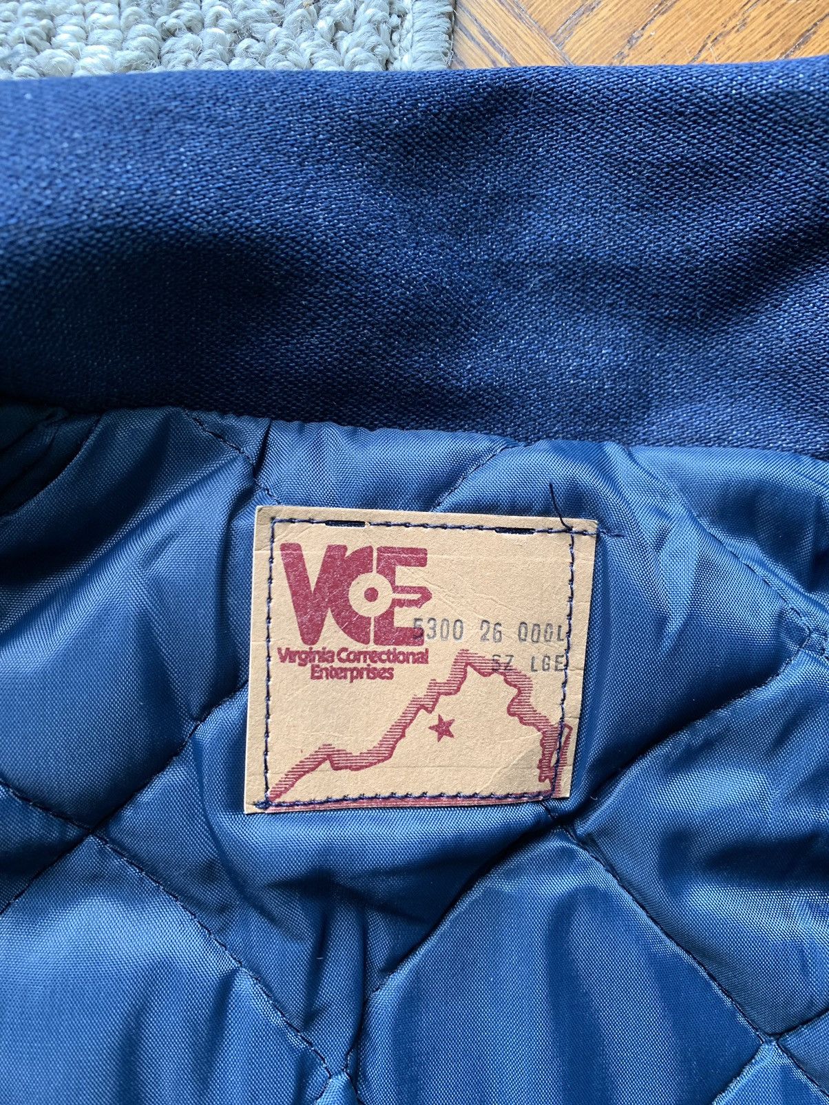 Other × Vintage 90s Prison Issue Work Jacket Vintage Jail Denim Detroit Coat Size US L / EU 52-54 / 3 - 2 Thumbnail