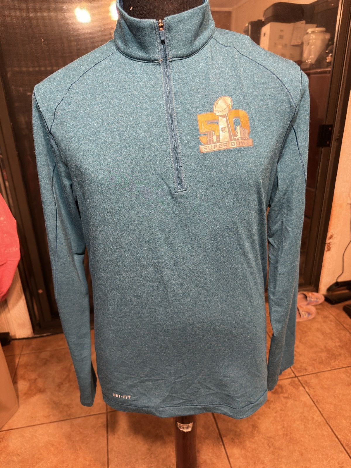 Nike New Nike NFL Super Bowl 50 Performance Men's S Shirt Blue Size US S / EU 44-46 / 1 - 1 Thumbnail