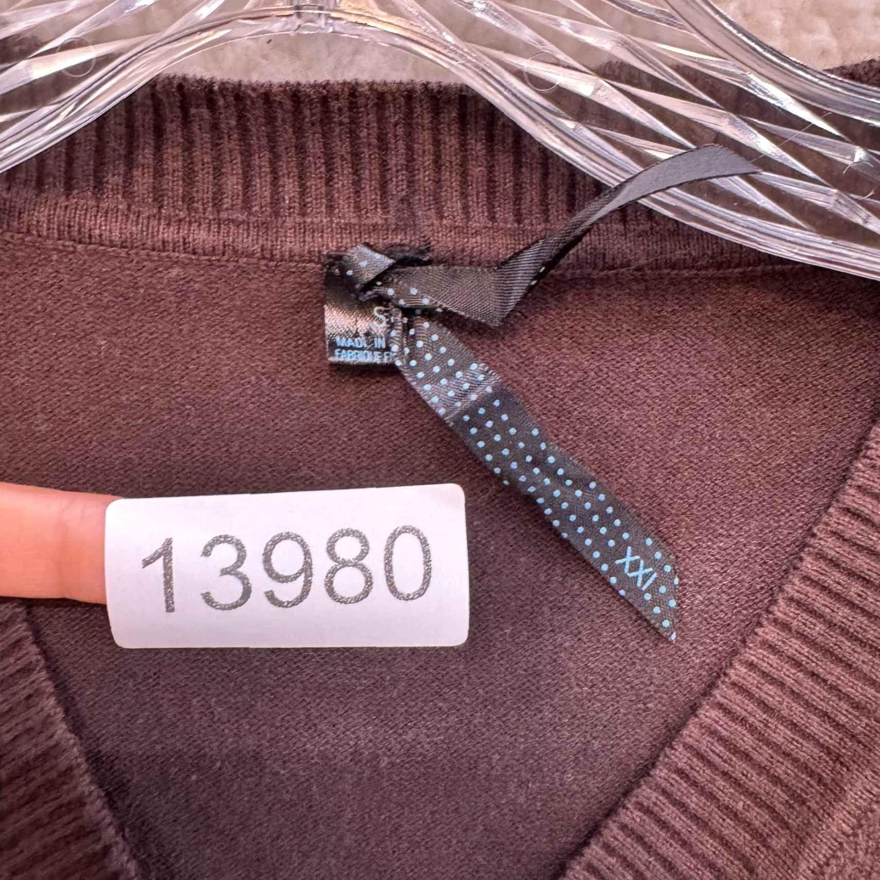 Forever 21 VINTAGE Y2K Crop Cardigan Top XS Brown Bolero Boho Whimsigoth Shirt Womens Size XS / US 0-2 / IT 36-38 - 7 Thumbnail