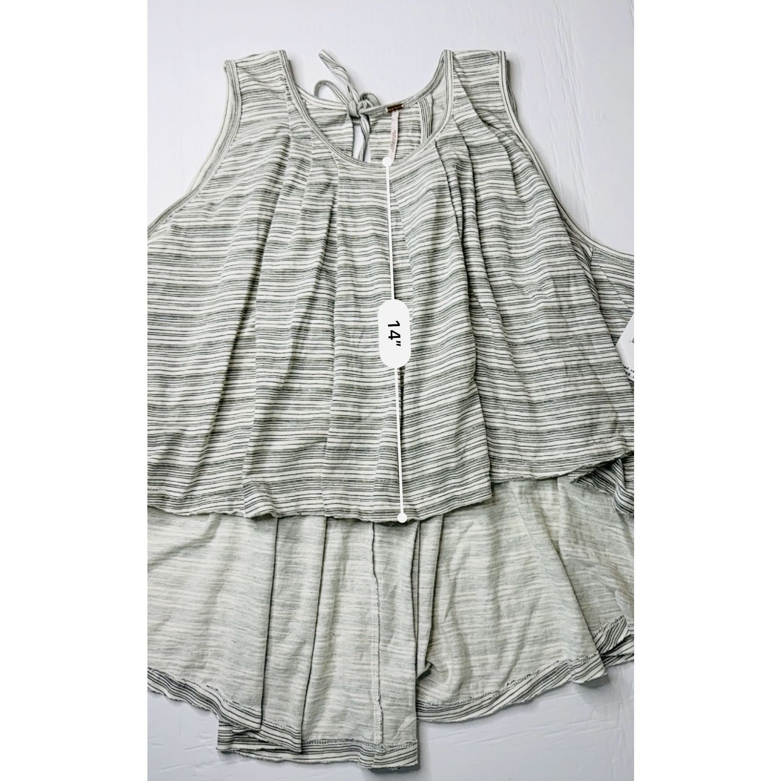 Free People Free People Turn it Up Striped High-low Tank Top SMALL NWT Size S / US 4 / IT 40 - 7 Thumbnail