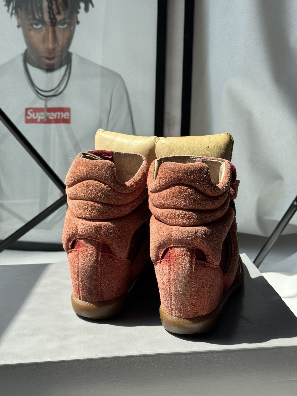 Isabel Marant Isabel Marant Bekett sneakers shoes Washed Suede Wedge Size US 11 / IT 41 - 13 Thumbnail