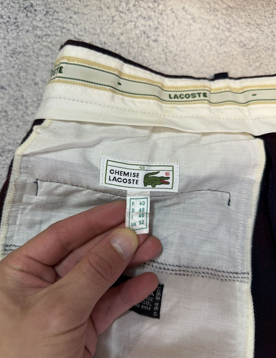 Lacoste Vintage Lacoste Pants Trousers Men Made In France Wool Plaid Size US 30 / EU 46 - 9 Thumbnail