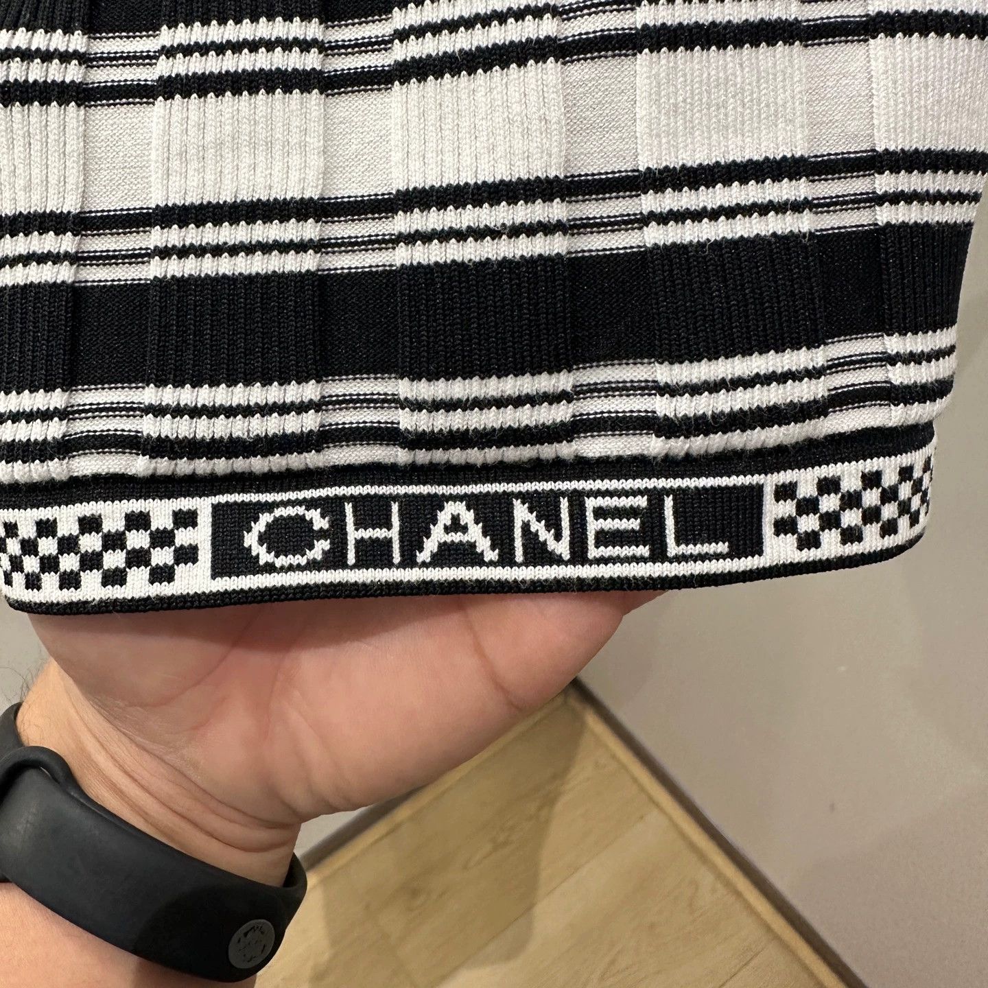 Chanel Chanel 23C Striped Backless Slogan Lettering SS Cotton 40 Size M / US 6-8 / IT 42-44 - 7 Thumbnail
