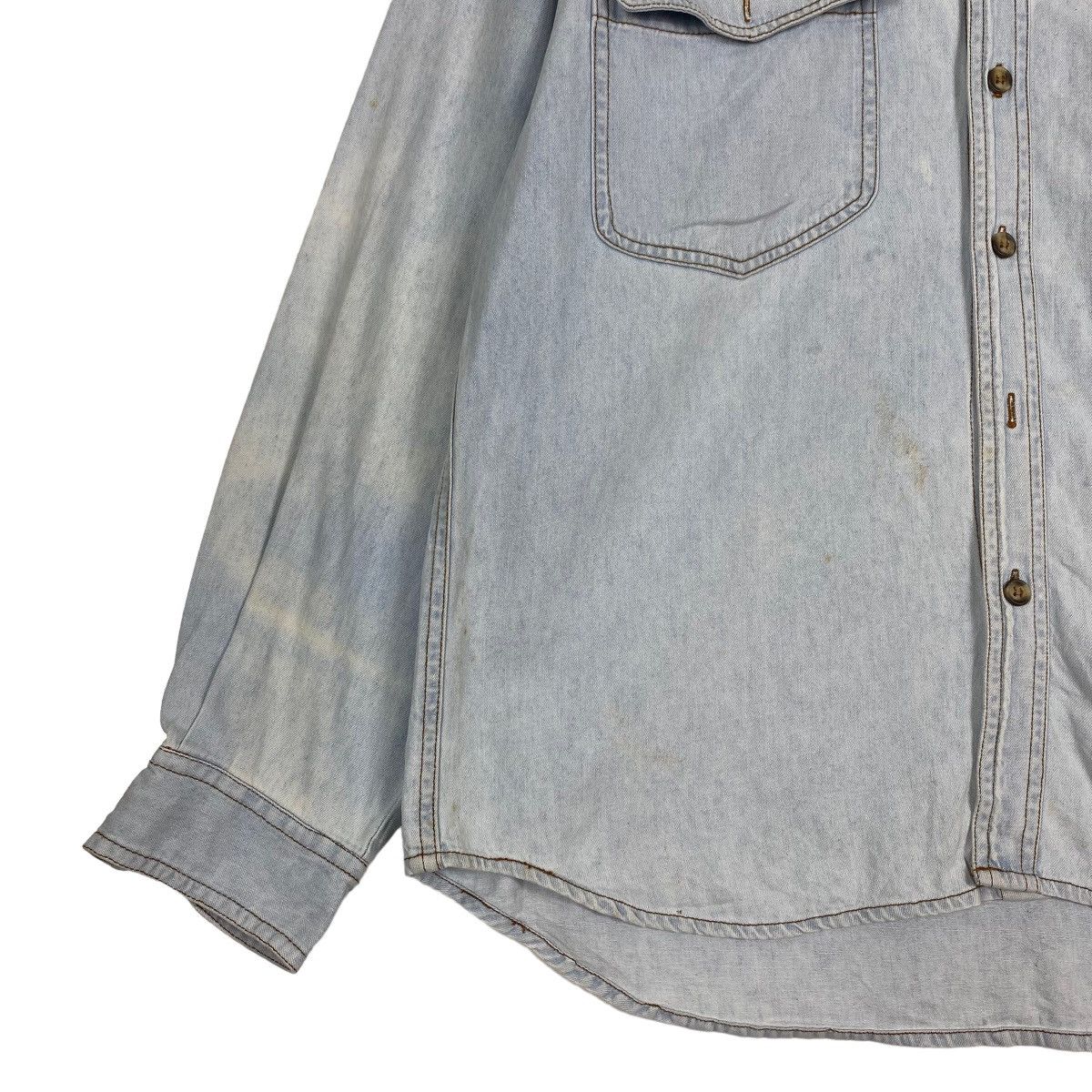 Japanese Brand Durghscott Denim Shirt Size US M / EU 48-50 / 2 - 7 Thumbnail