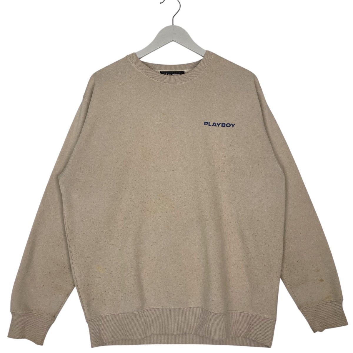 Other Vintage Playboy Small Printed Crewneck Sweatshirt Beige SzL Size US L / EU 52-54 / 3 - 6 Thumbnail