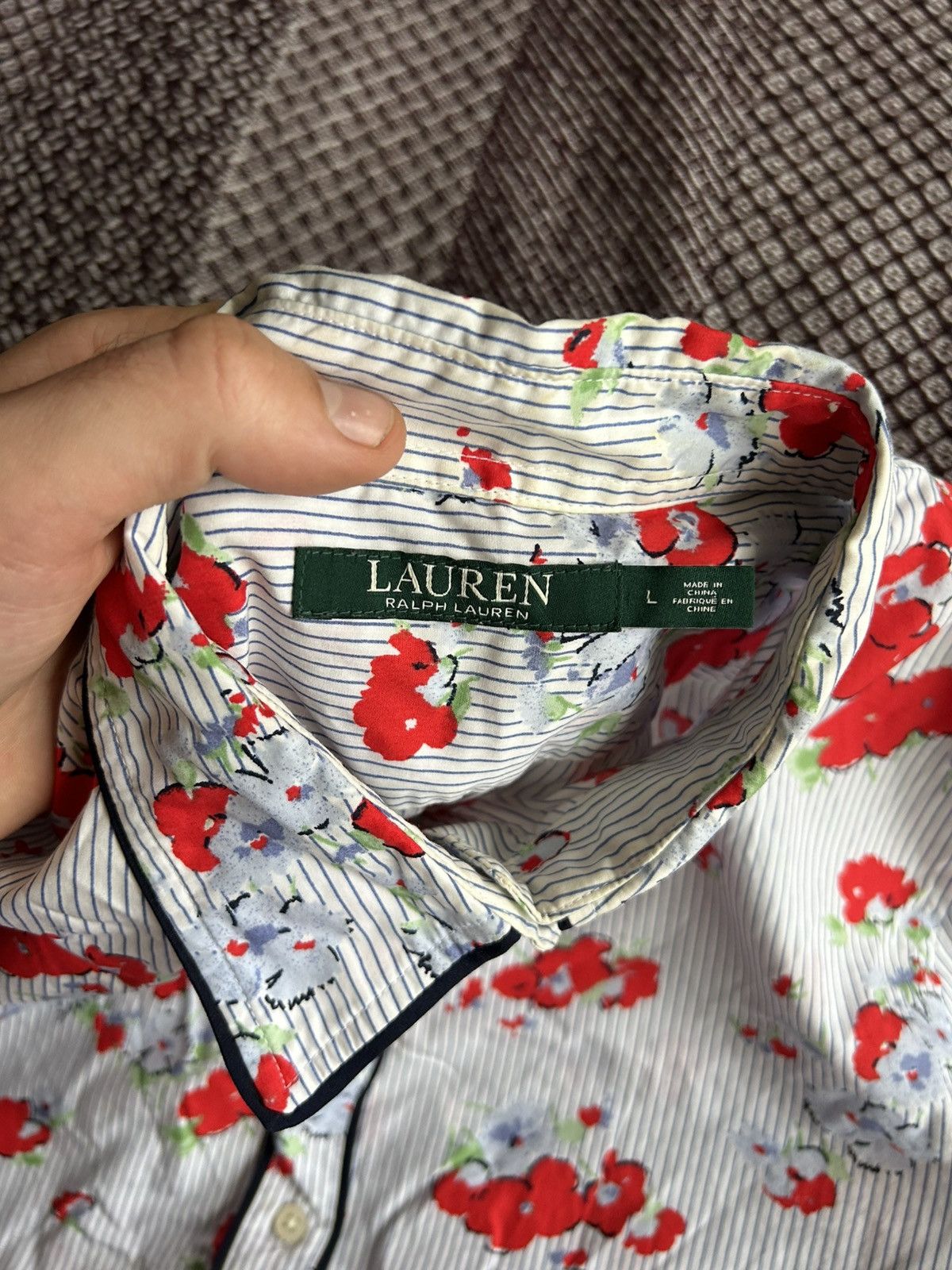 Polo Ralph Lauren Vintage Polo Ralph Lauren Women Shirt Solid Style Size L Size L / US 10 / IT 46 - 4 Thumbnail