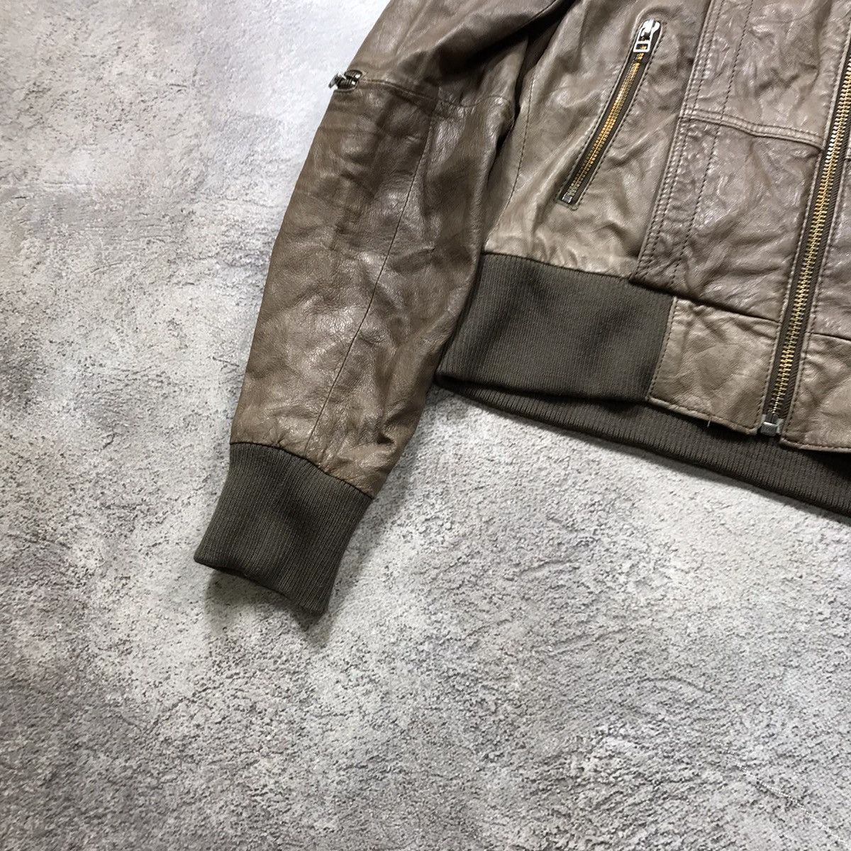 Vintage Vintage Y2K Quilted Bomber Jacket Streetwear Khaki Boxy M Size M / US 6-8 / IT 42-44 - 4 Thumbnail