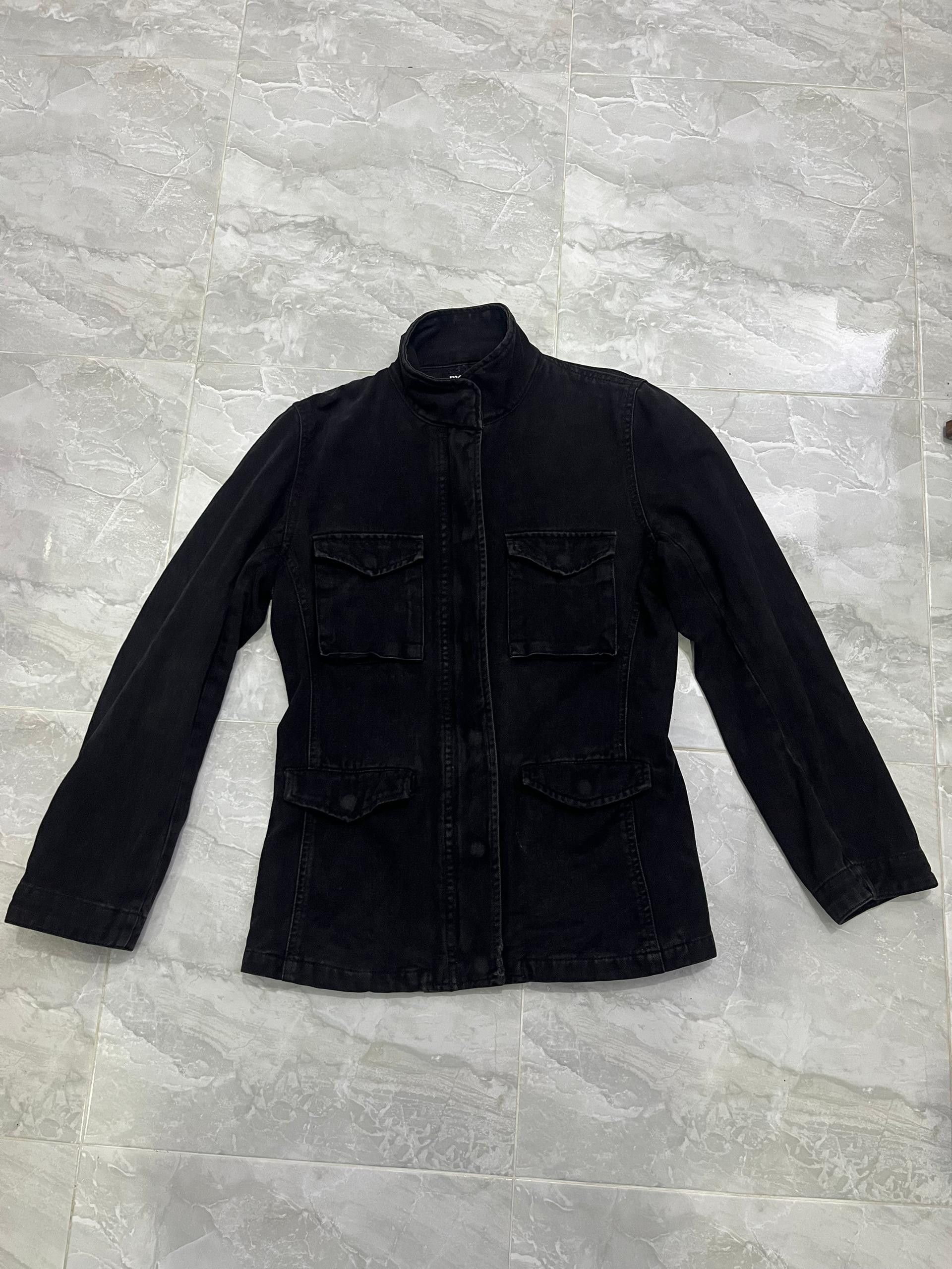 MOUSSY MOUSSY Washed Black Utility Jacket (Women’s M) Size US M / EU 48-50 / 2 - 11 Thumbnail