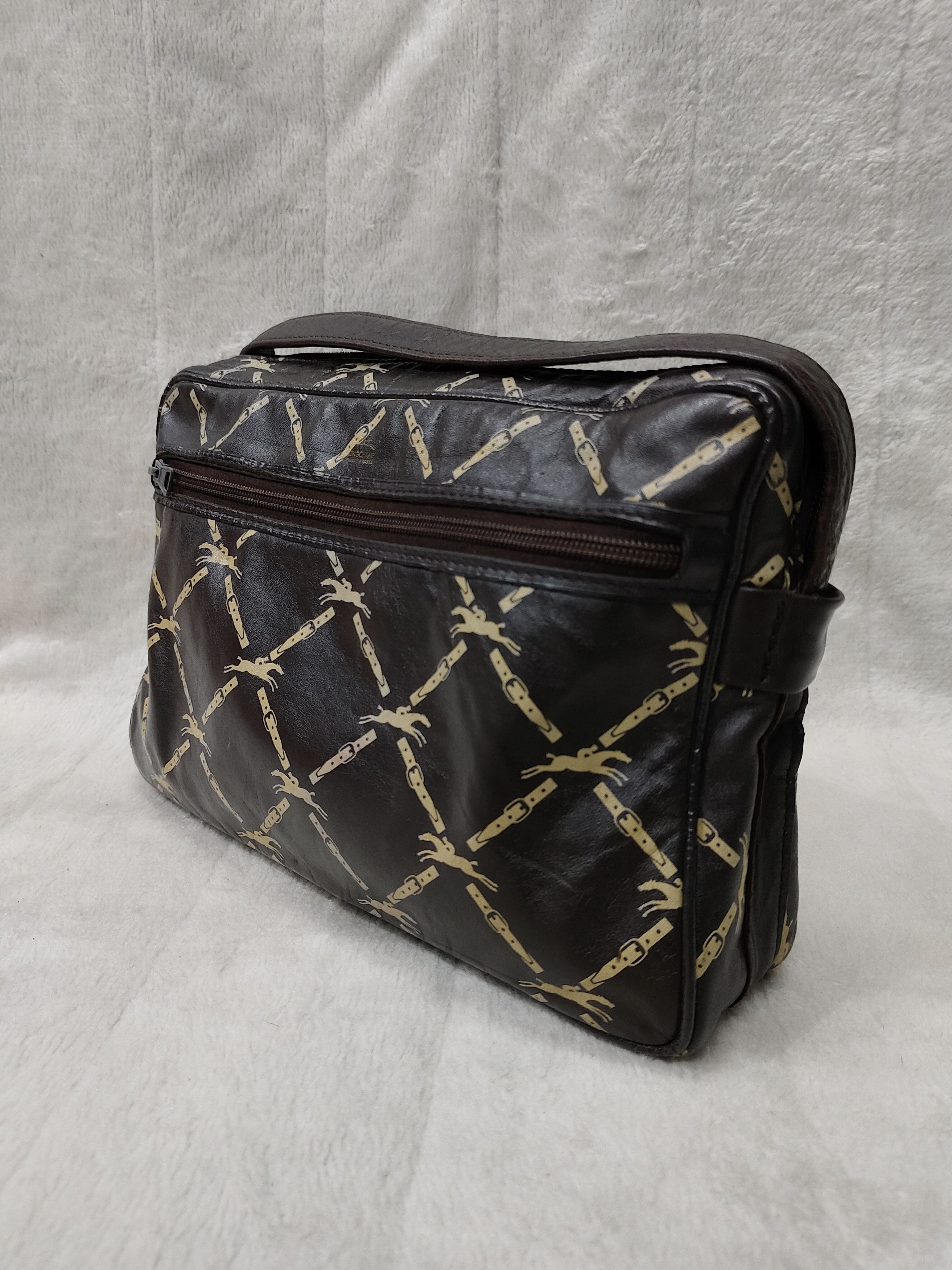 Longchamp 80s Longchamp🇫🇷 Archive Horsebit Monogram Shoulder Bag Size ONE SIZE - 2 Thumbnail
