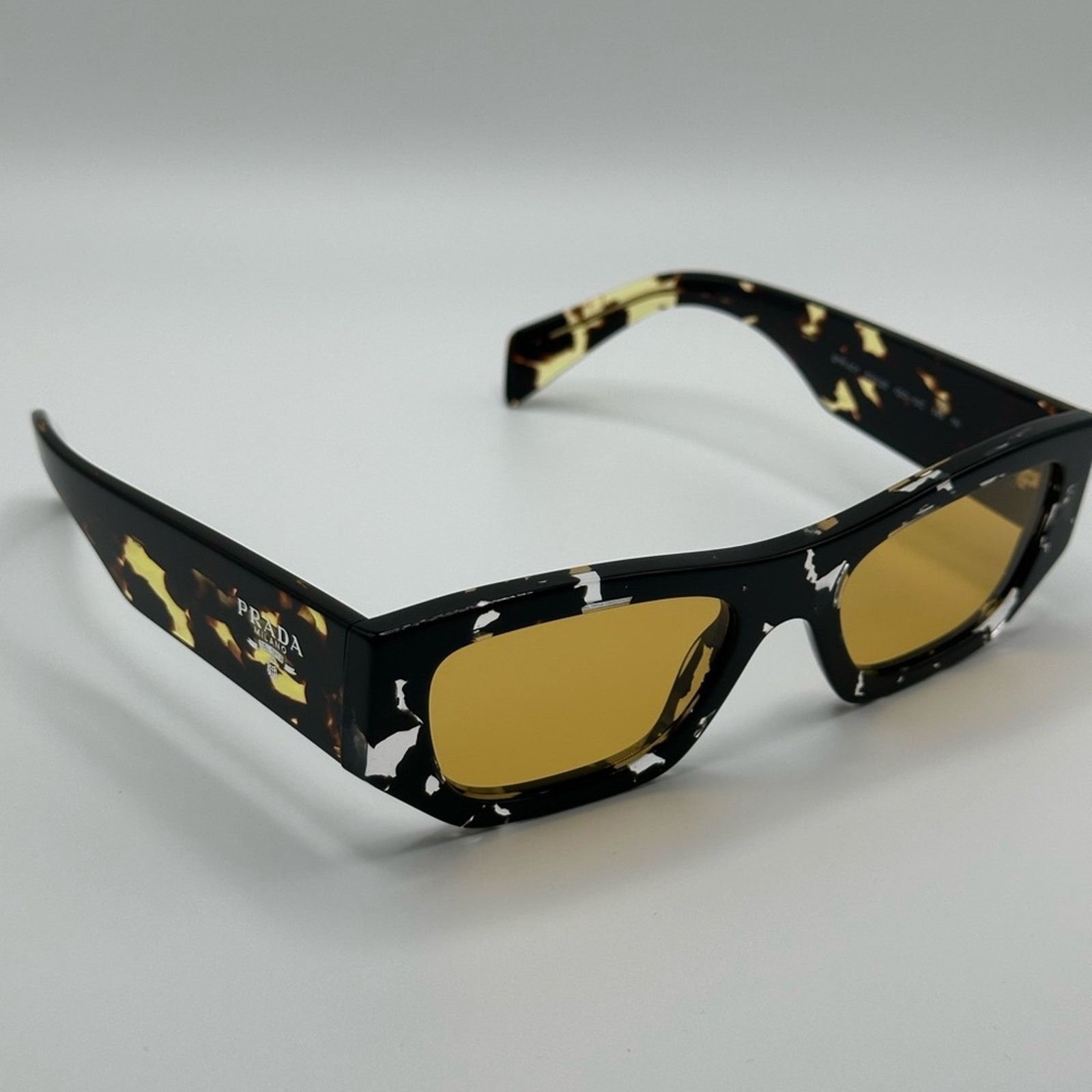 Prada PRADA SUNGLASSES PRA01S 15O10C Havana Black/Yellow Size ONE SIZE - 3 Thumbnail
