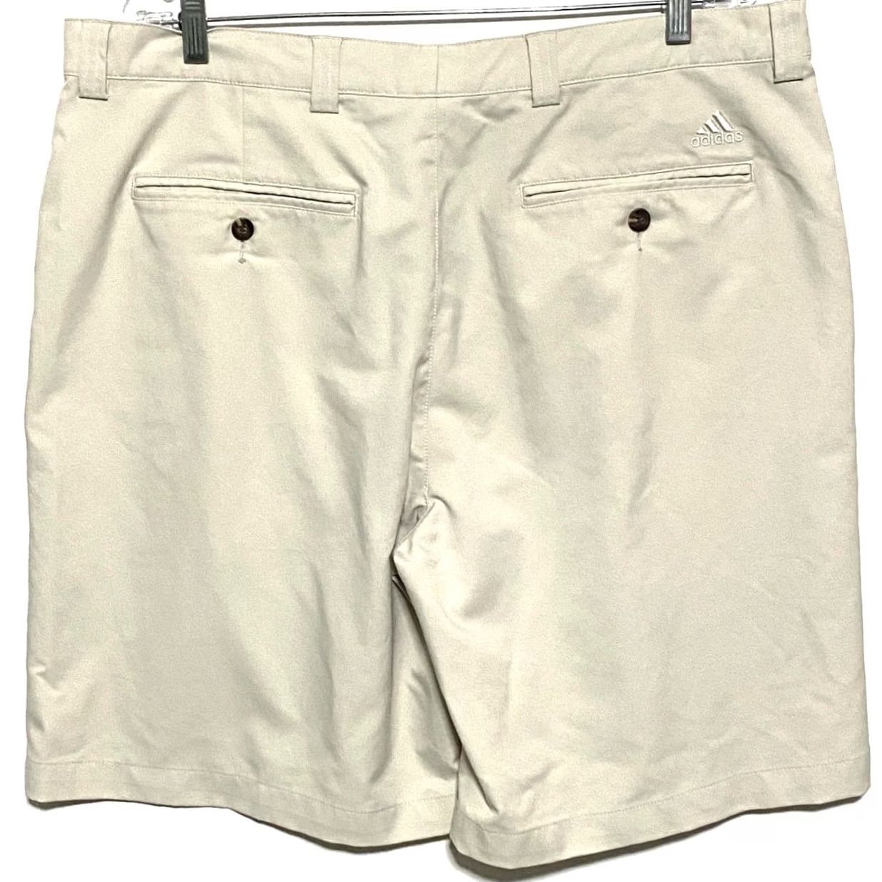 Adidas Adidas Performance 9" Golf Khaki Chino Shorts Mens 38 Athleisure Outdoors Summer Size US 38 / EU 54 - 2 Thumbnail