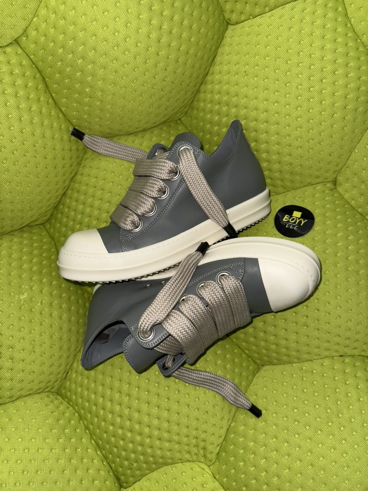 Rick Owens Jumbo lace low top sneakers Size US 12 / EU 45 - 5 Thumbnail