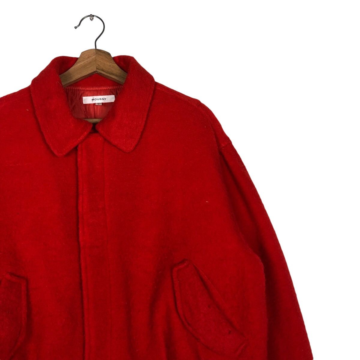 Japanese Brand 📌Vintage Wool Bomber Jacket Moussy Japan Fabric Size US M / EU 48-50 / 2 - 7 Thumbnail