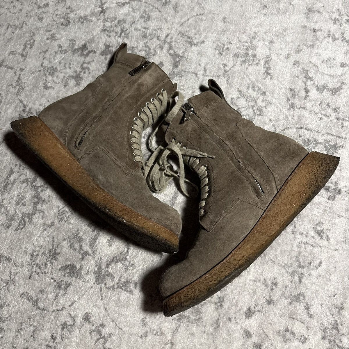 Rick Owens Rick Owens Mainline SS21 Phlegethon Para Combat Boots Dust Size US 9 / EU 42 - 6 Thumbnail