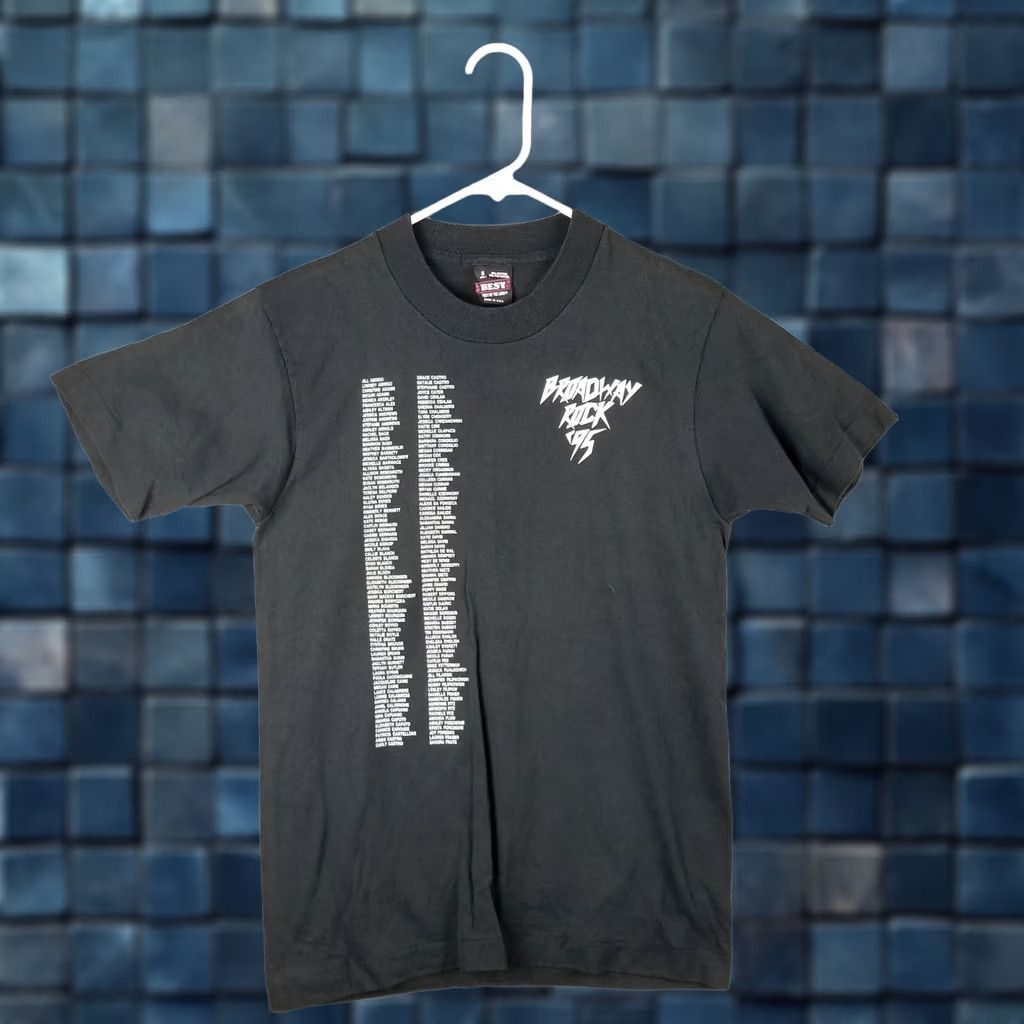 Vintage Vintage Broadway Shirt Men's Small Black Graphic Tee 1995 Rock Stitch Theatre Graphic Print T-Shirt Size US S / EU 44-46 / 1 - 1 Thumbnail