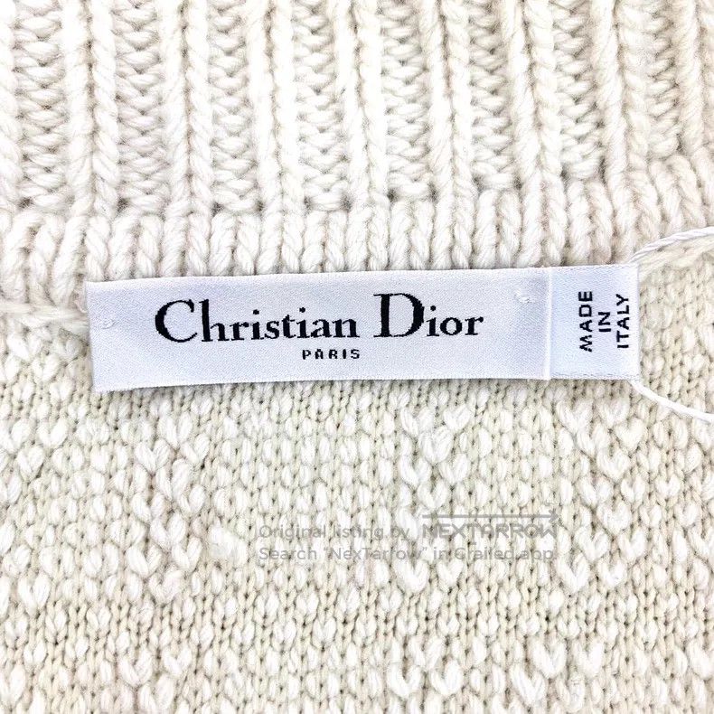 Dior Dior Beige rattan plaid sheep wool lapel single-breasted l Size XS / US 0-2 / IT 36-38 - 5 Thumbnail