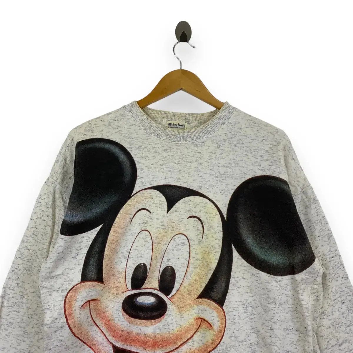 Disney Vintage 90‘ WALT DISNEY Mickey Mouse Smiley Face Size L / US 10 / IT 46 - 2 Thumbnail