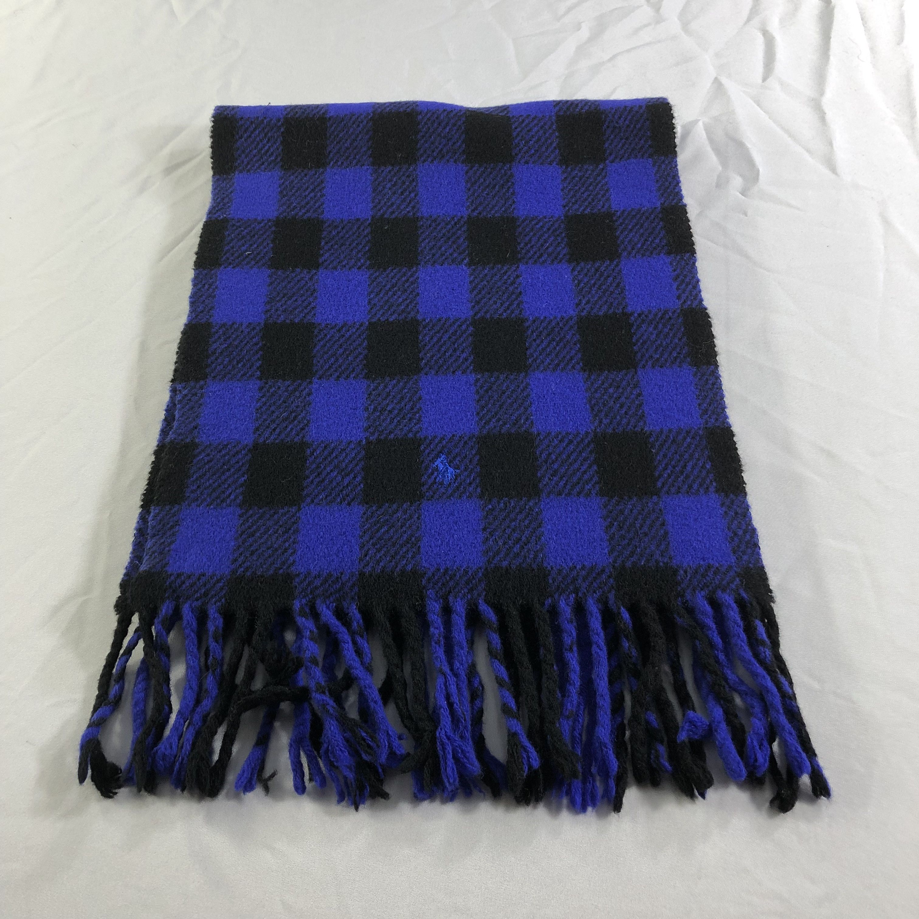 Polo Ralph Lauren Polo Ralph Lauren Tartan Wool Scarf Muffler Neckwear V2300 Size ONE SIZE - 2 Thumbnail