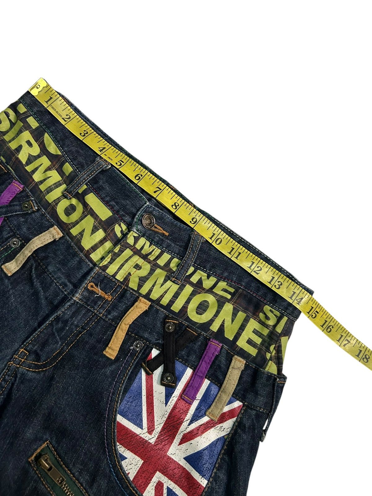 Japanese Brand × Kapital × Vintage Sirmione Double Waist Japanese Punk bondage Denim Jeans Size US 29 - 15 Thumbnail