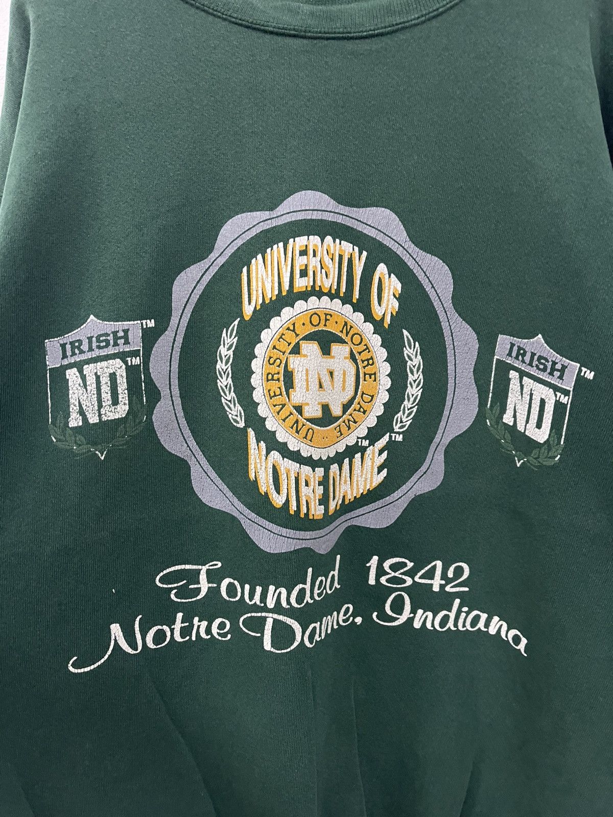 Other Vintage University Notre Dame Crewneck Pullover Size US M / EU 48-50 / 2 - 2 Thumbnail