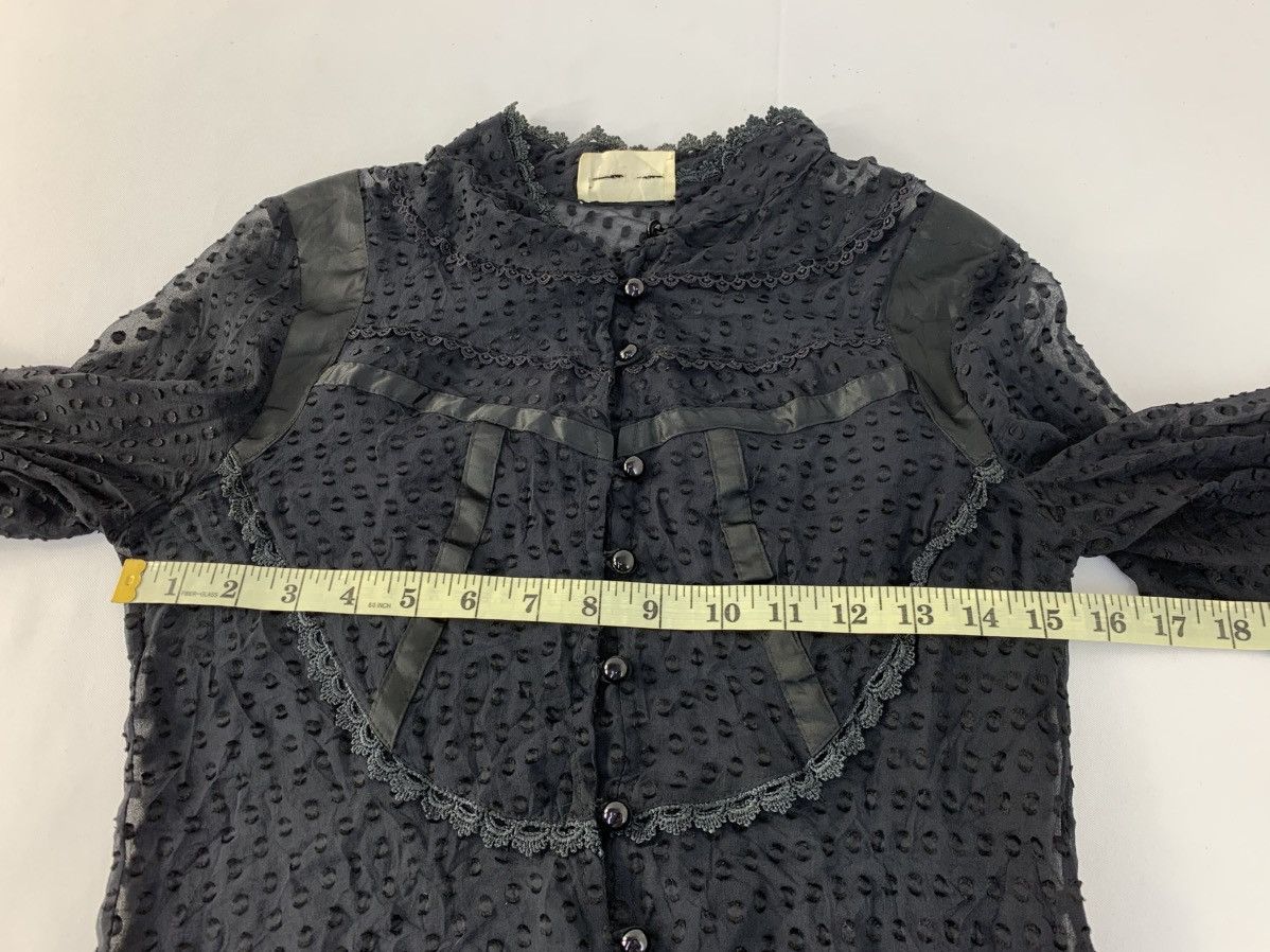 Issey Miyake Tsumori Chisato Issey Miyake Silk Polkadot Fashion Blouse Size XS / US 0-2 / IT 36-38 - 9 Thumbnail