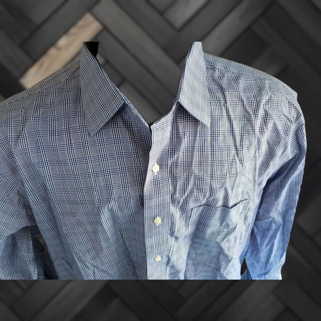 Brooks Brothers Brooks Brothers Dress Shirt Navy White Checkered Size 17 1/2 Regular Sleeve 34/35 Let's 171/2-35 Ships Men's Shirt Regent LS 1818"} Size US XL / EU 56 / 4 - 1 Thumbnail