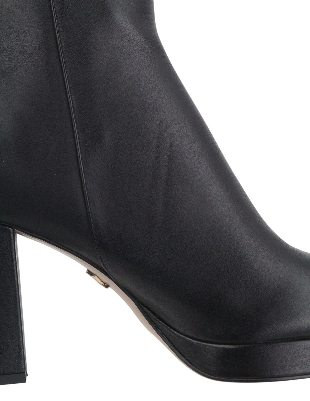 Other LOLA CRUZ KAUS EU41 Black Leather Heeled Almond 87543 Size US 10 / IT 40 - 12 Thumbnail
