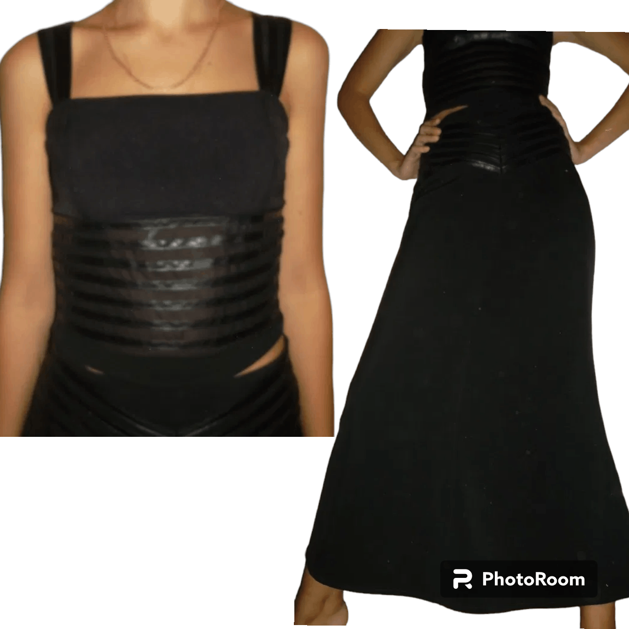 Other y2k leather suit tank top maxi skirt and jacket sz S Size S / US 4 / IT 40 - 1 Thumbnail