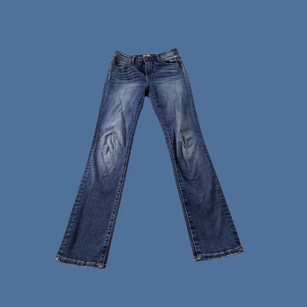 Vintage Driftwood Women's Jean 28 High Rise Distressed Flower Classic Hippie Boho Blue Cotton Blend Denim Size 28" / US 6 / IT 42 - 1 Thumbnail