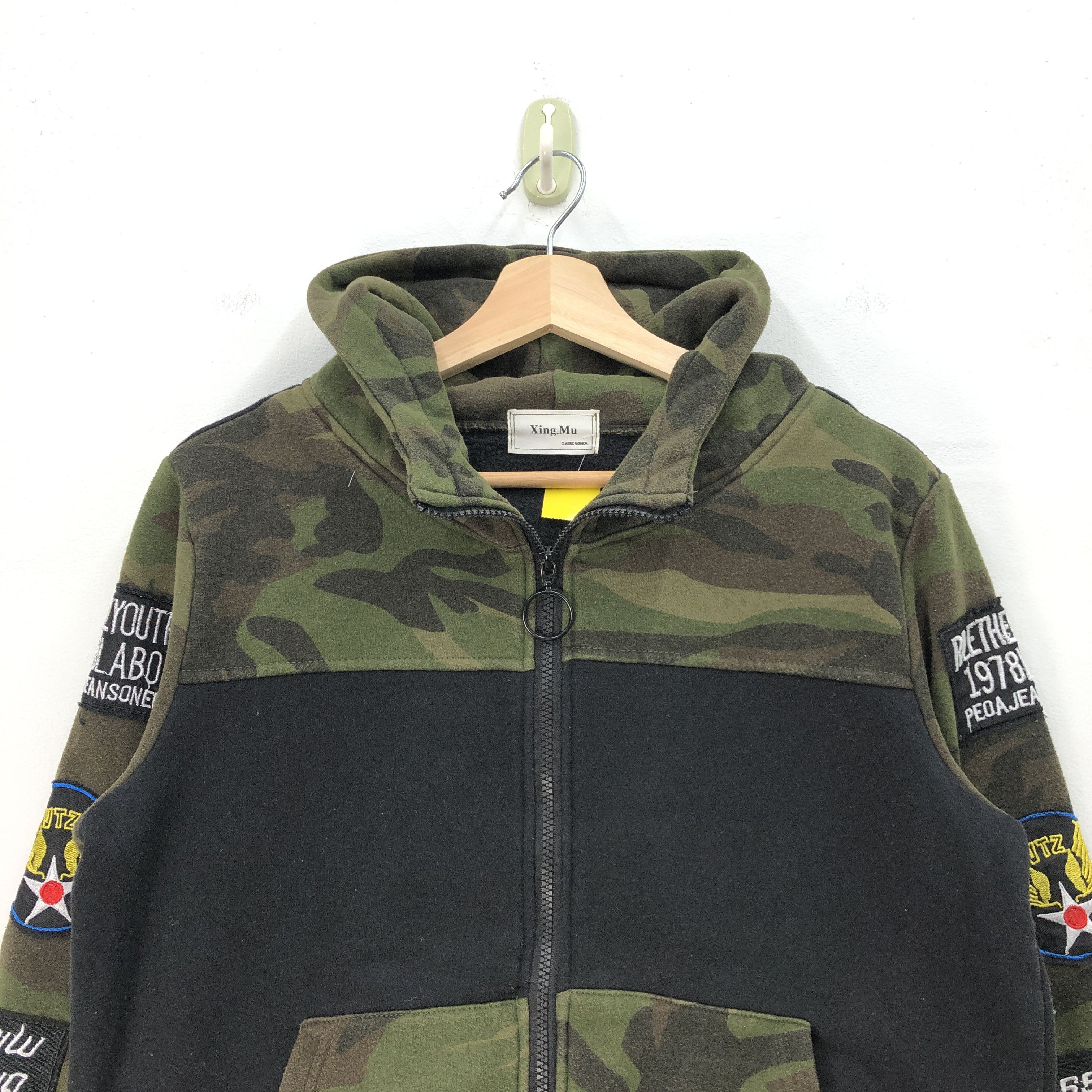 Japanese Brand Y2K Camouflage Sweater Hoodie Camouflage Hooded Sweatshirt Size US M / EU 48-50 / 2 - 3 Thumbnail