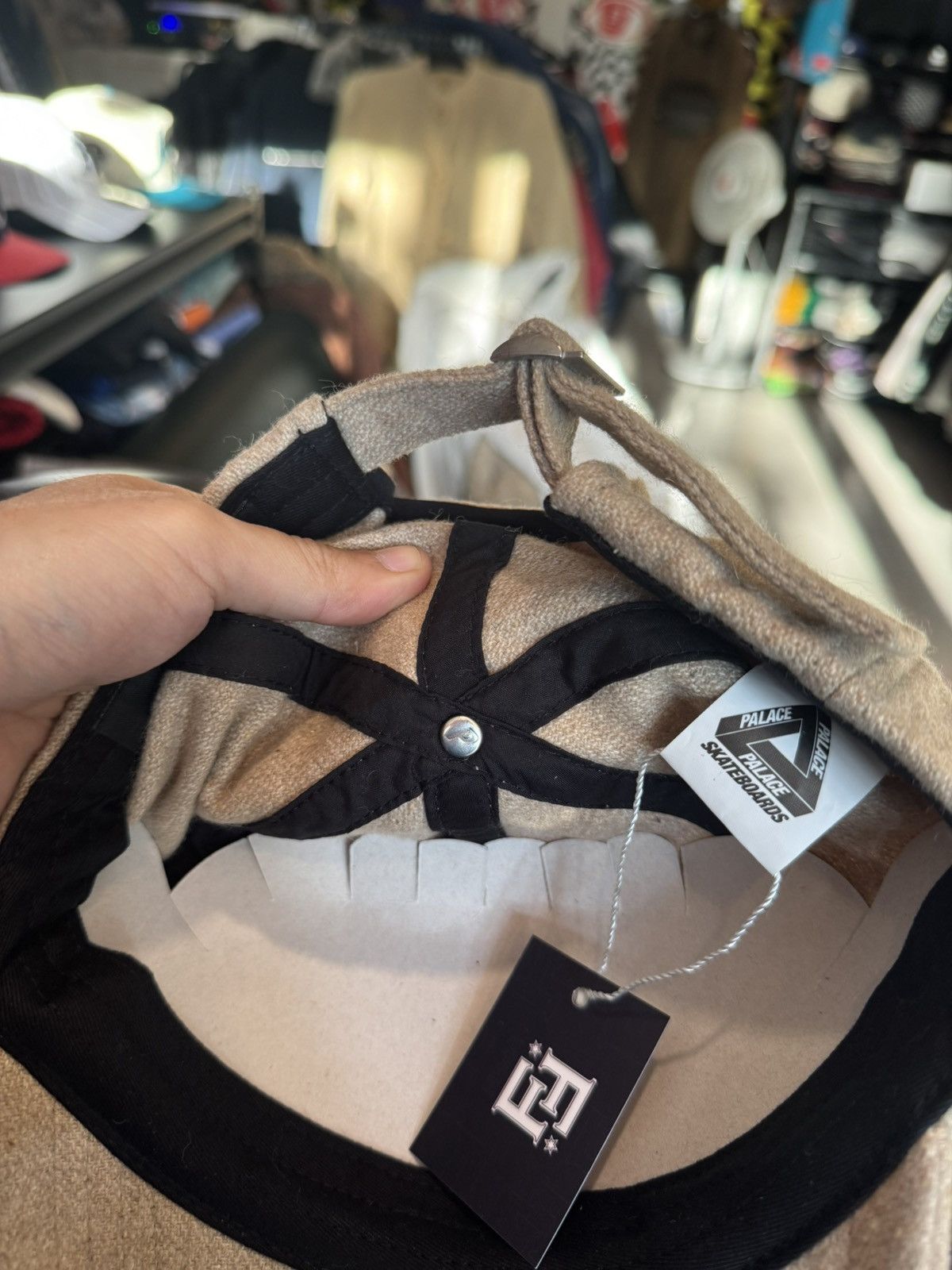 Palace Palace wool hat P - Logo ( beige) Size ONE SIZE - 5 Thumbnail
