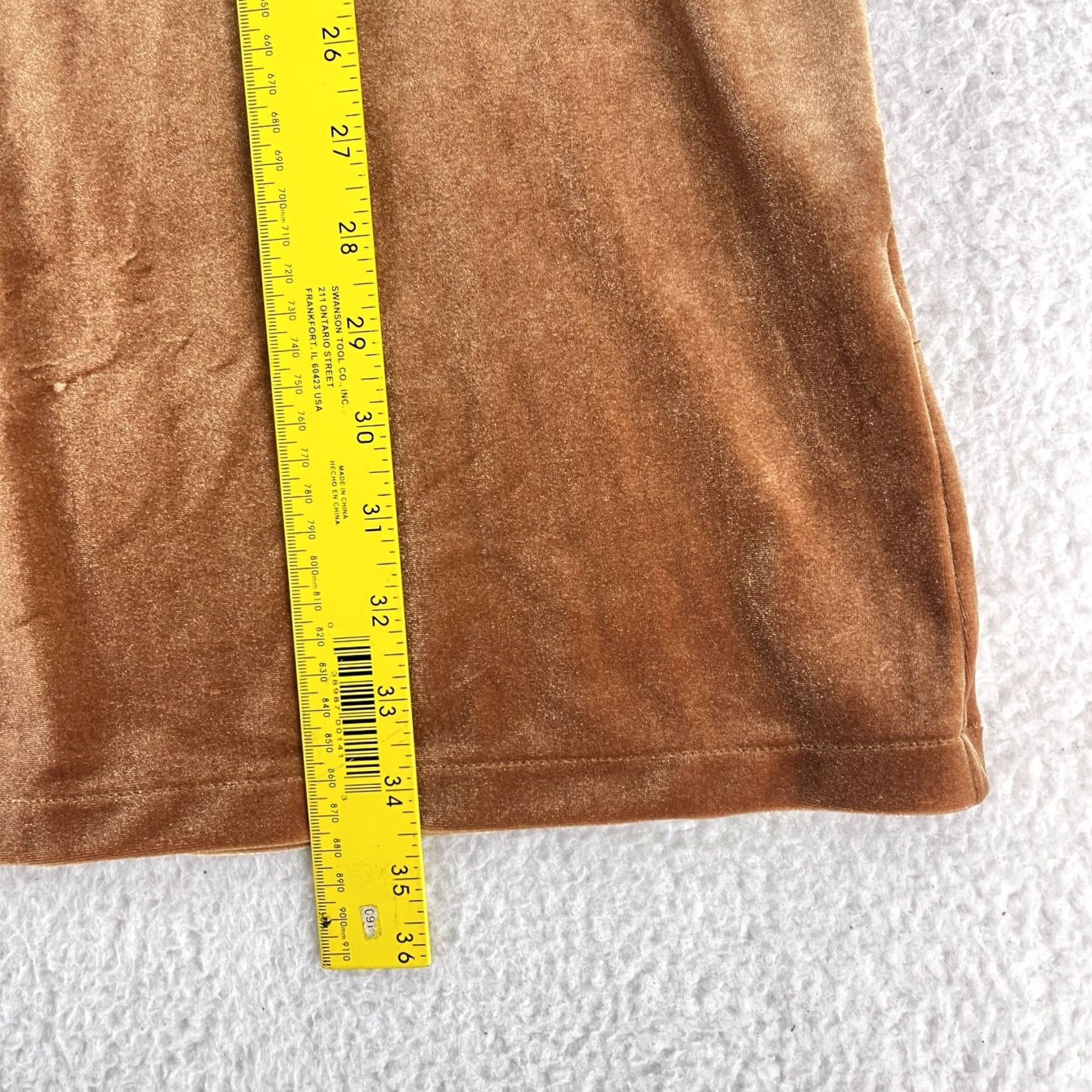 Madewell Madewell Velvet Balloon Sleeve Dress Womens Small Gold V-Neck Pullover Comfy Size S / US 4 / IT 40 - 7 Thumbnail