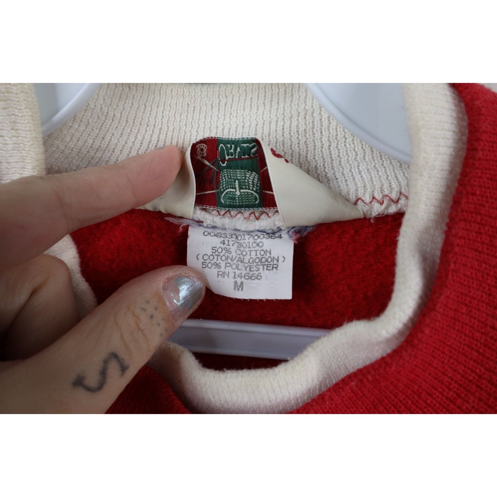 Orvis Vintage 90s Orvis Christmas Polar Bear Sweatshirt Size M / US 6-8 / IT 42-44 - 7 Thumbnail