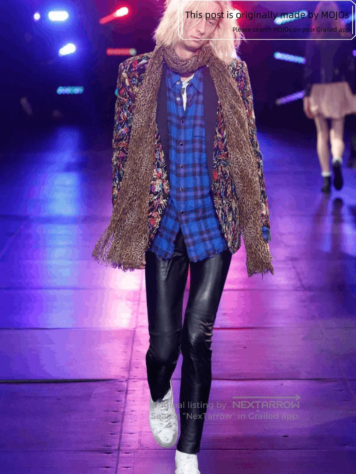 Saint Laurent Paris Saint Laurent Paris by Hedi 16SS Plaid Distressed Work Shir Size US S / EU 44-46 / 1 - 8 Thumbnail