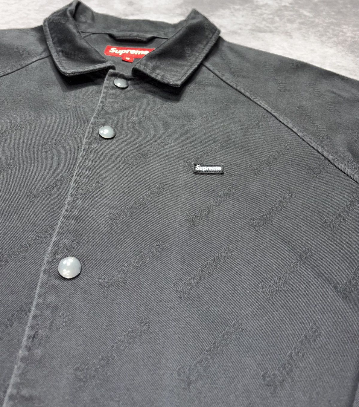 Supreme Supreme Snap Front Jacquard Logos Twill Jacket (FW19) Size US M / EU 48-50 / 2 - 2 Thumbnail