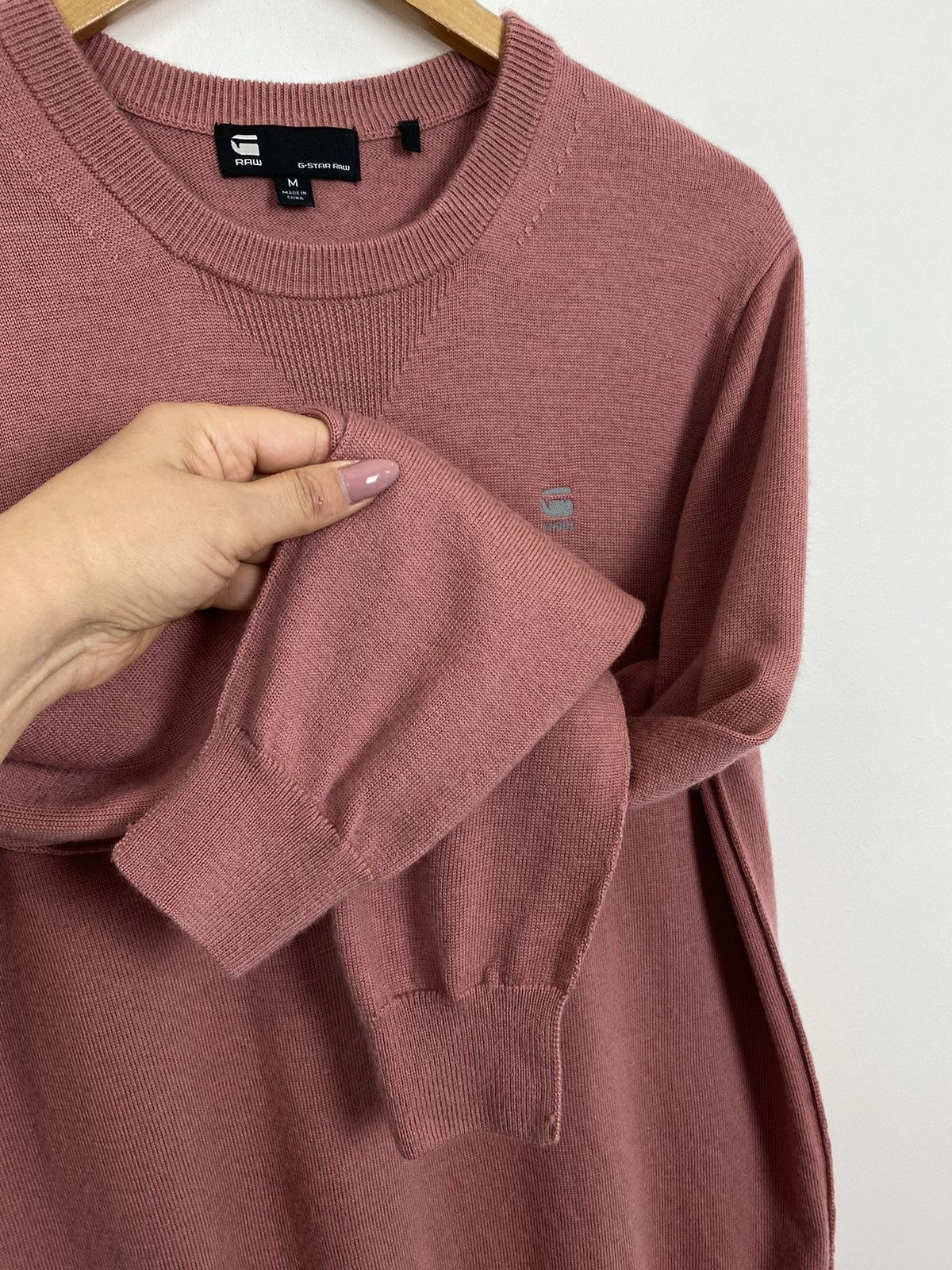 G-Star G-Star Raw Core R Knit L/S 100% Merino Wool Sweater Pullover Size US M / EU 48-50 / 2 - 4 Thumbnail