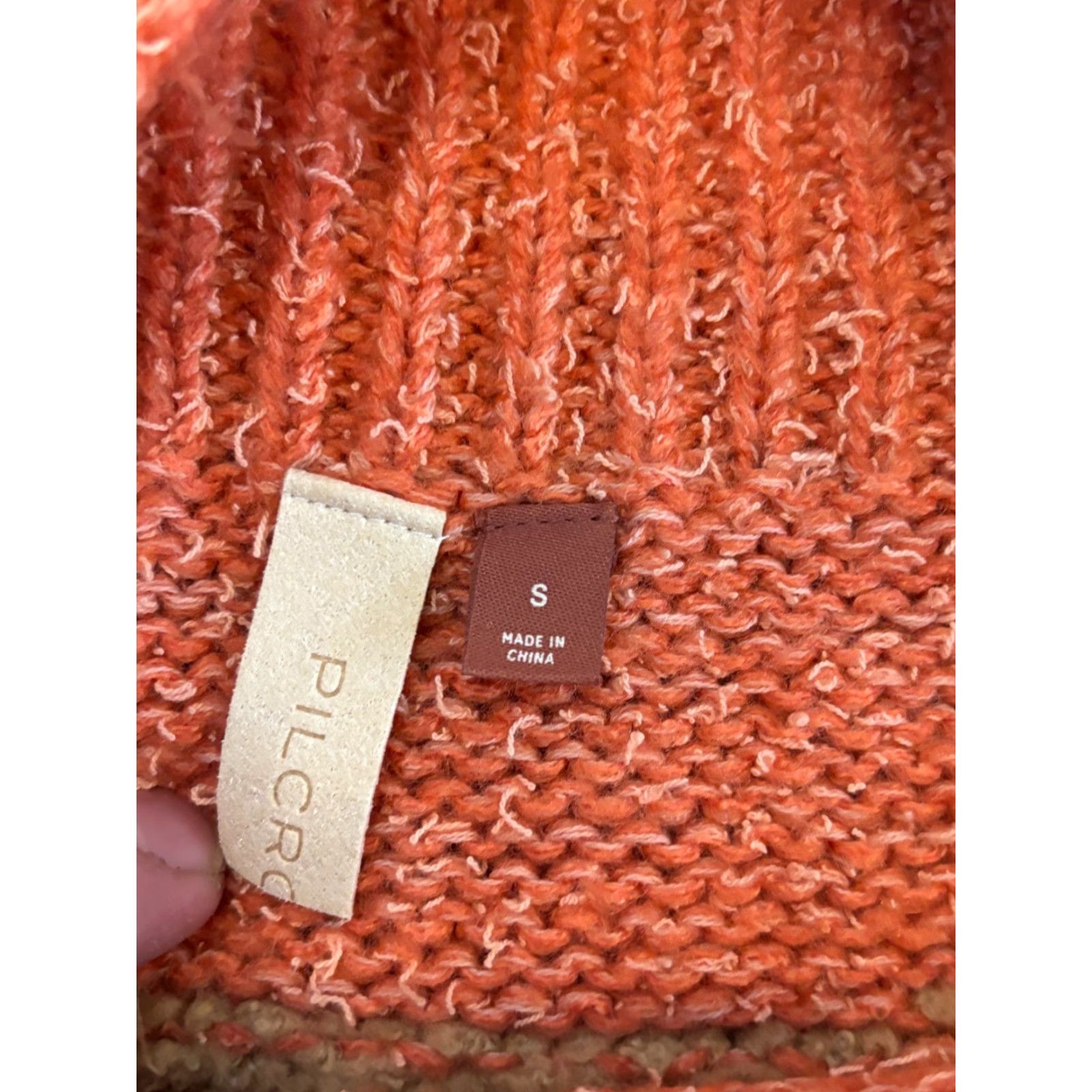 Anthropologie VINTAGE Anthropologie Pilcro Rugby Tunic Striped Orange Sweater Size Small Fuzzy Mens? Womens? Size S / US 4 / IT 40 - 2 Thumbnail