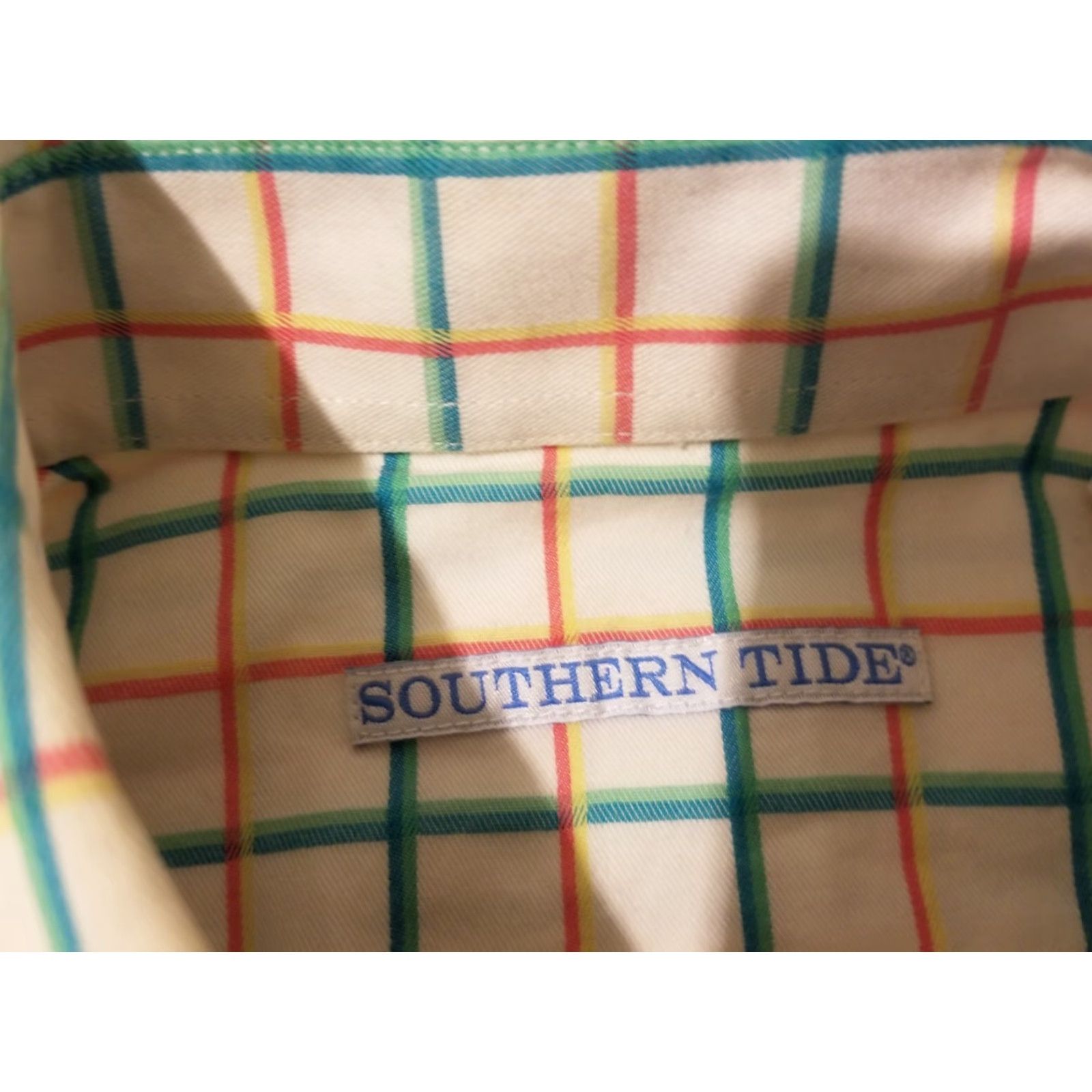 Southern Tide Southern Tide Mens Dress Shirt Button-Up Cotton White S Small Long Sleeve Mens Shirt Size 36R - 5 Thumbnail