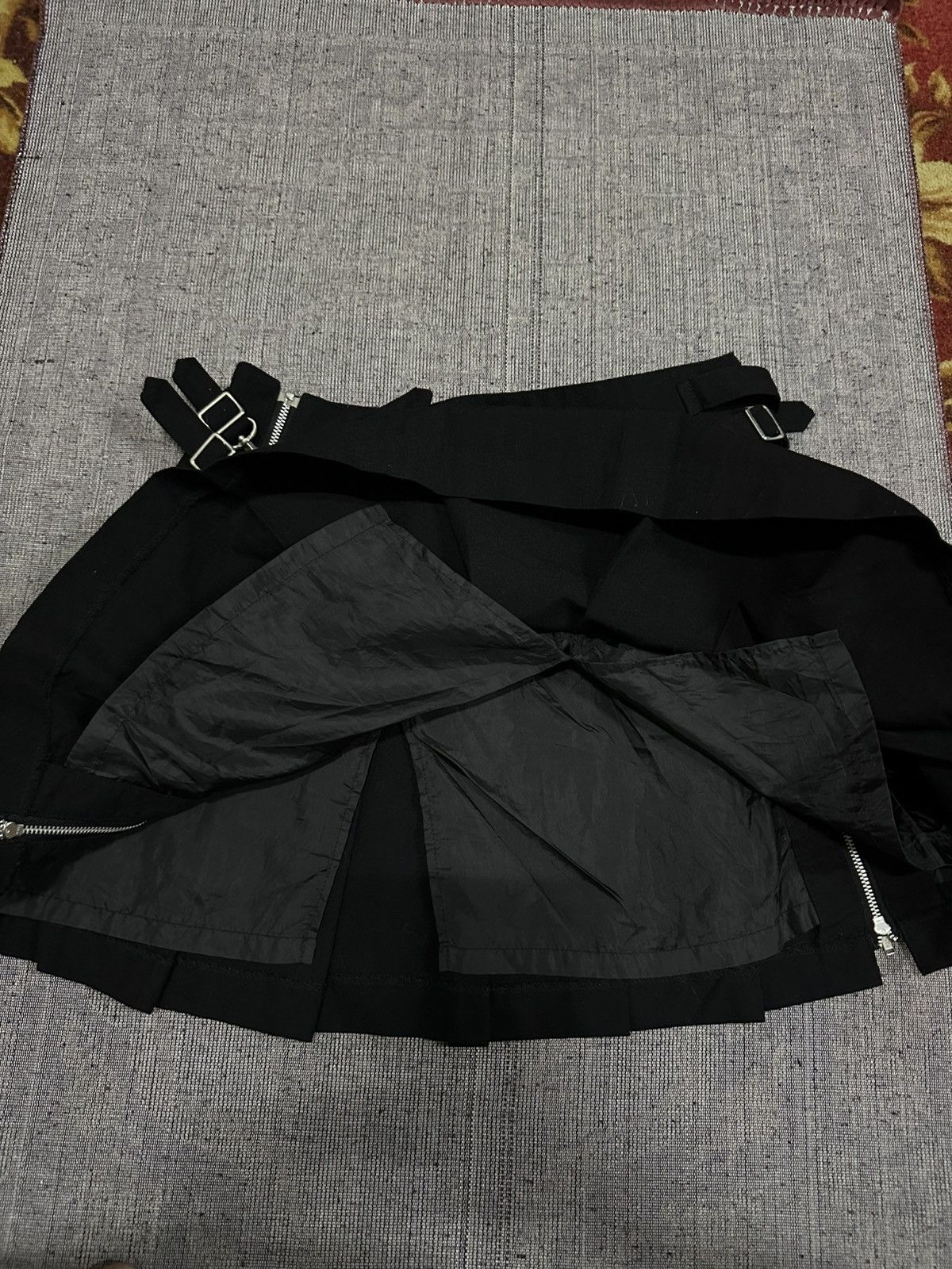 Seditionaries Vintage CHOOP Japanese Hypebeast Punk Goth Buckle Mini Skirt Size 28" / US 6 / IT 42 - 7 Thumbnail