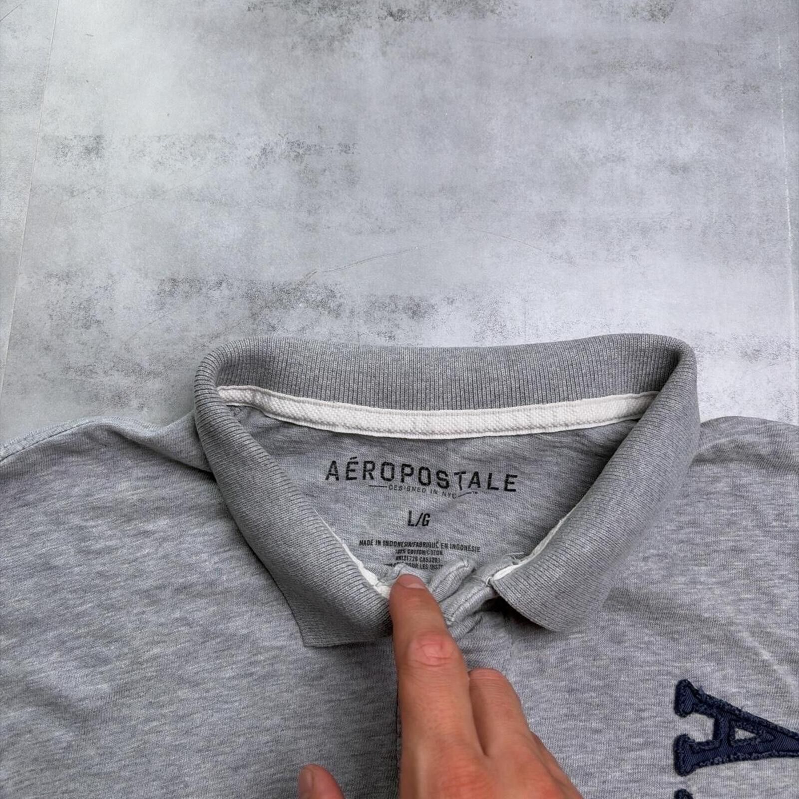 Aeropostale Y2K Aeropostale Grunge Surf Distressed Skater Polo Shirt Size US L / EU 52-54 / 3 - 5 Thumbnail