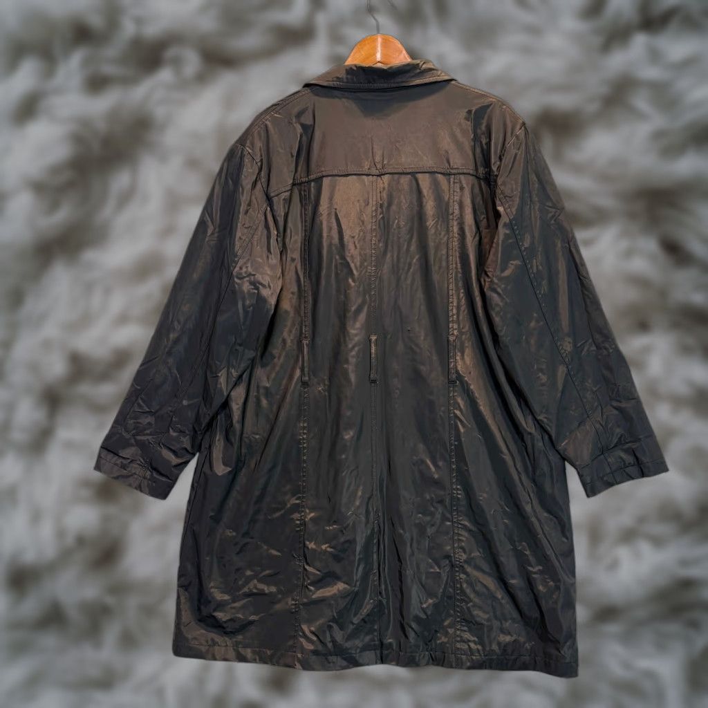 Vintage VINTAGE Barney’s New York Jacket Women Large Black Long Coat Designer Button 90s Size L / US 10 / IT 46 - 1 Thumbnail