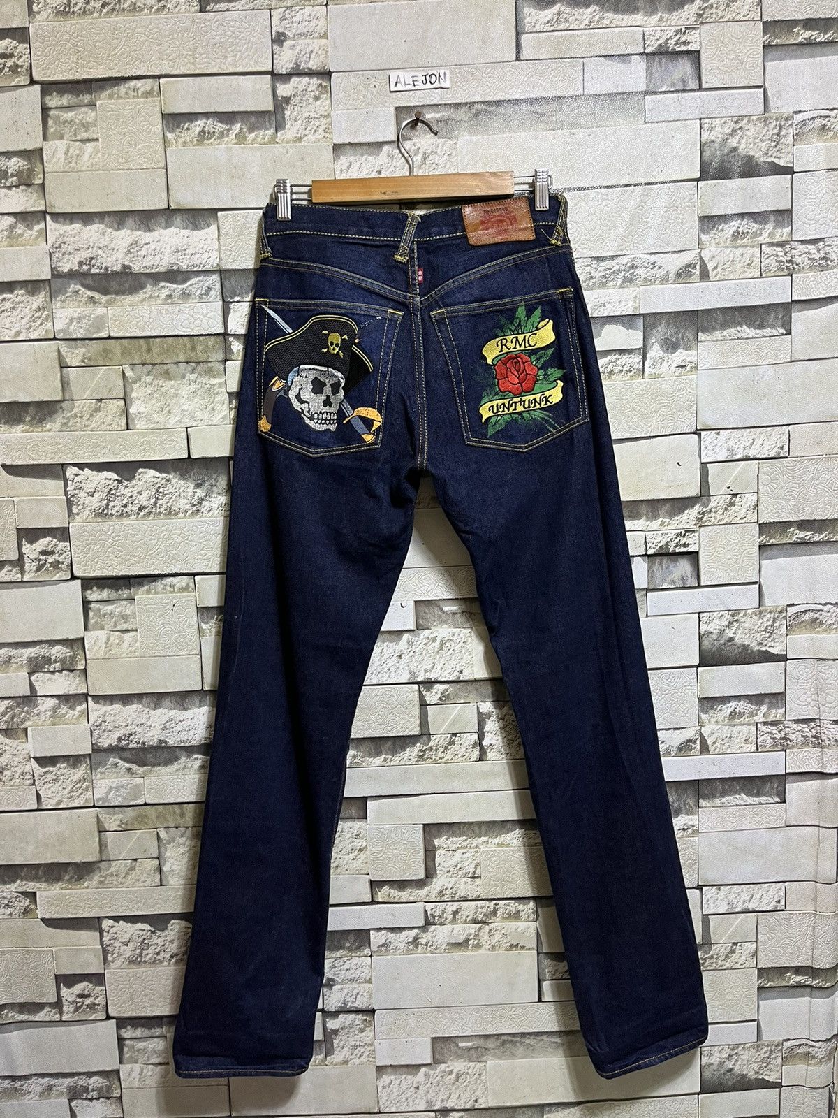image of Red Monkey Company Rmc Martin Ksohoh Selvedge Denim Pants in Blue, Men's (Size 29)
